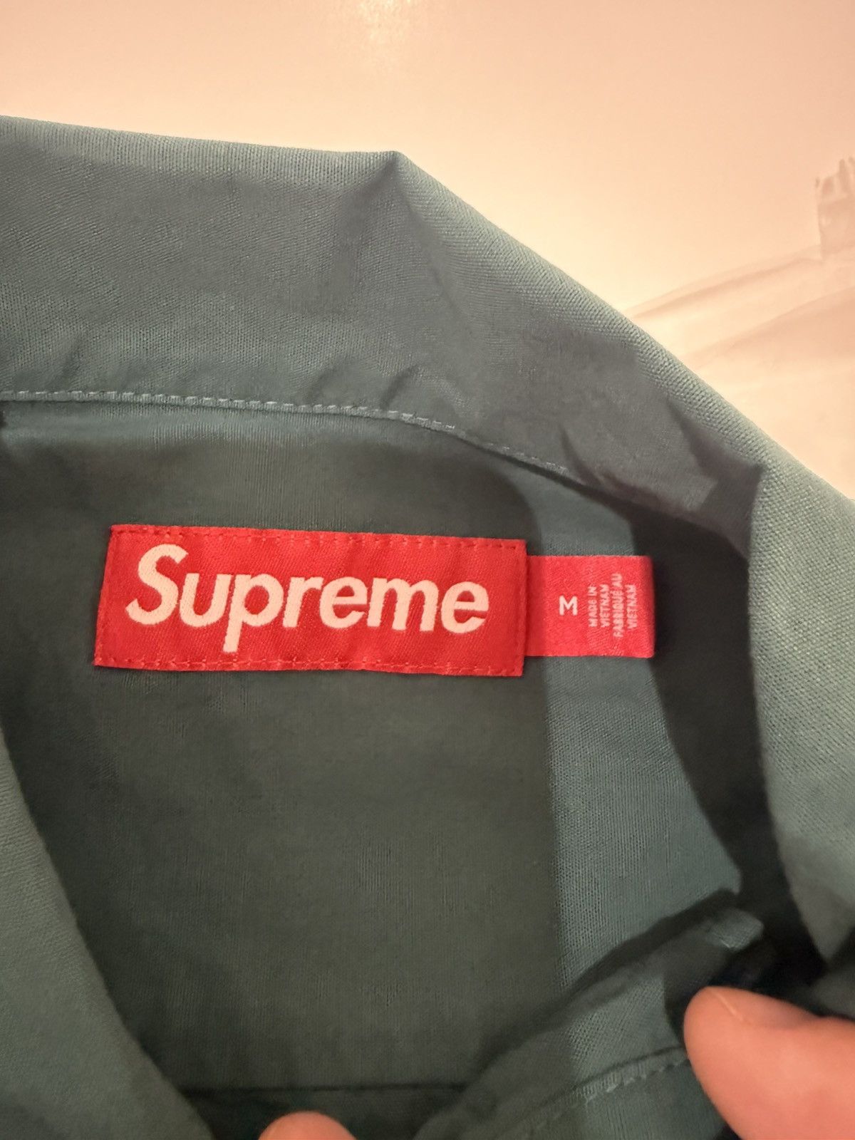 Supreme Supreme Ghostface S S 26 Work Shirt Size M Green Size US M / EU 48-50 / 2 - 11 Thumbnail