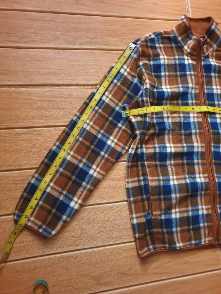 Japanese Brand Uniqlo checkered Japanese brand Fleece Sweater Size US L / EU 52-54 / 3 - 6 Thumbnail