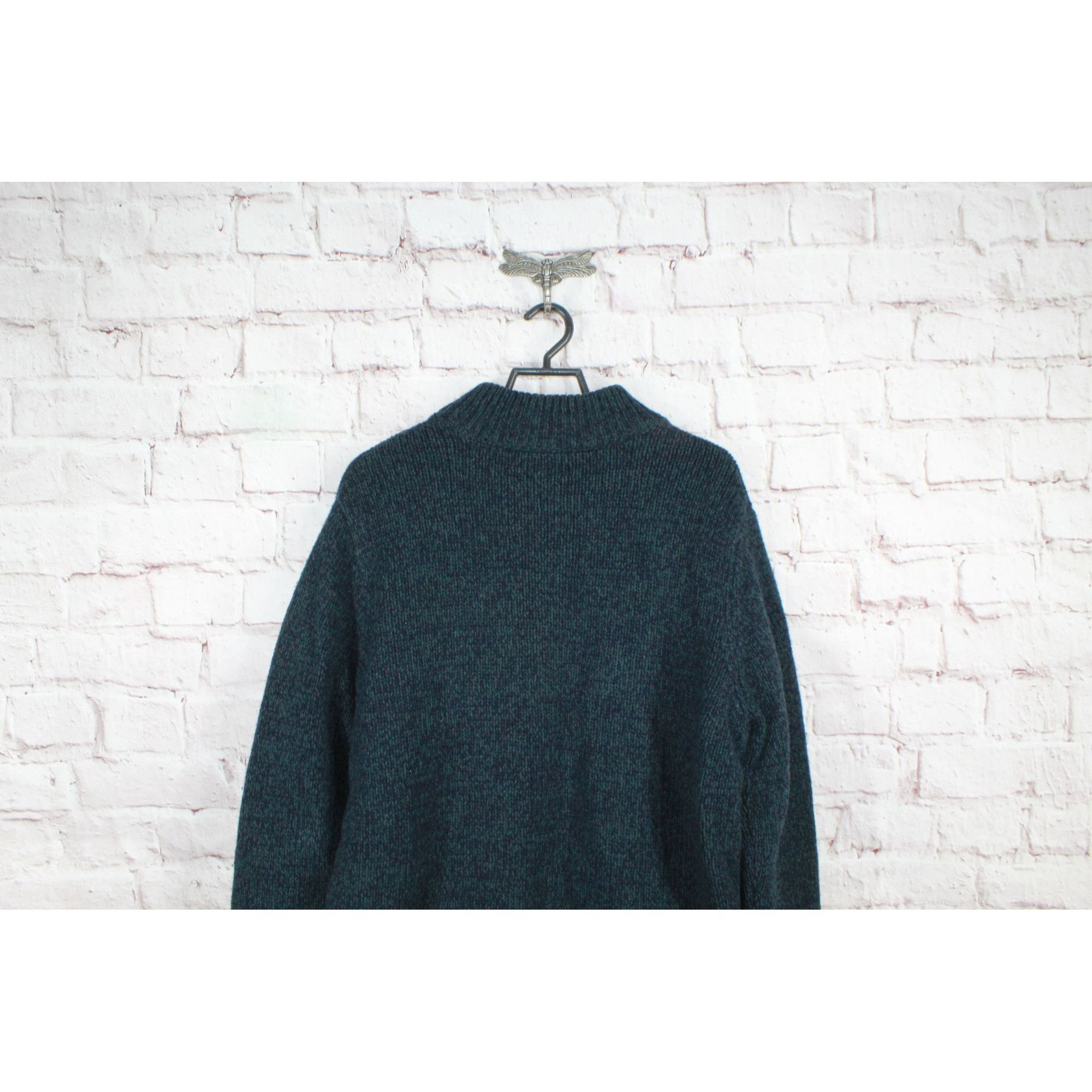 L.L. Bean LL Bean Men's Ragg Wool Knit Full-Zip Flannel-Lined Sweater Size US M / EU 48-50 / 2 - 8 Thumbnail