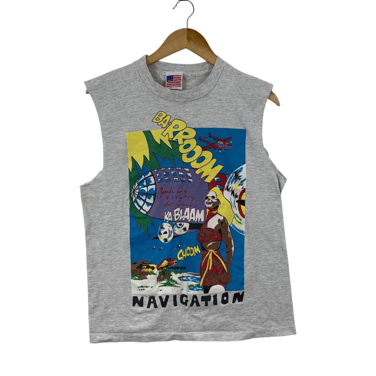 Vintage Vintage 90’ ROY LICHTENSTEIN KA BLAAM Illustration Tank Top Size US S / EU 44-46 / 1 - 4 Thumbnail
