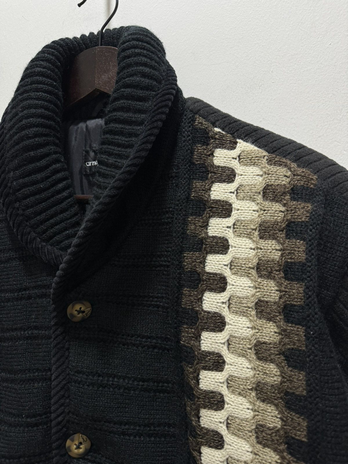 Vintage DESIGNER ITALIAN ARNALDO BASSINI KNIT BUTTON UP JACKET Size US M / EU 48-50 / 2 - 3 Thumbnail