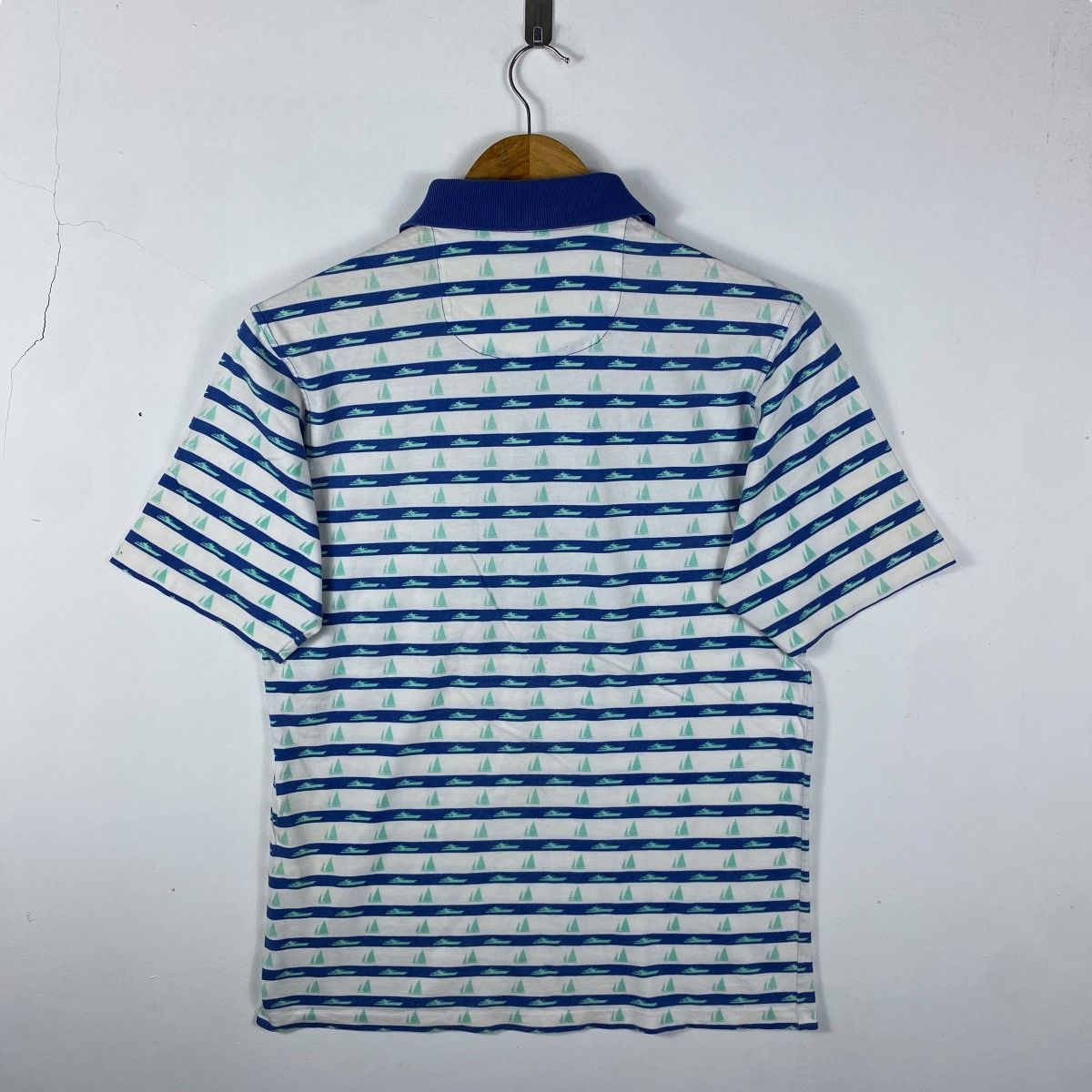 Alfred Dunhill Vintage 90's DUNHILL Full Print Polo Shirt Small Size Size US S / EU 44-46 / 1 - 4 Thumbnail