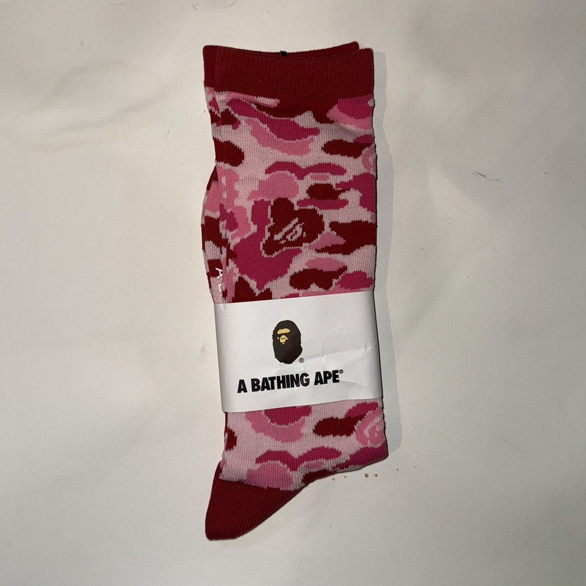 Bape BAPE ABC CAMO SOCKS RED Size ONE SIZE - 1 Thumbnail