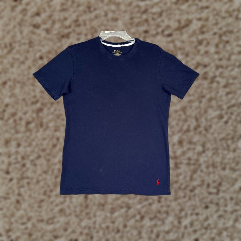 Ralph Lauren VINTAGE Polo Ralph Lauren Shirt Adult Small Blue Crew Neck 100% Cotton Short Sleeve READ Size US S / EU 44-46 / 1 - 1 Thumbnail