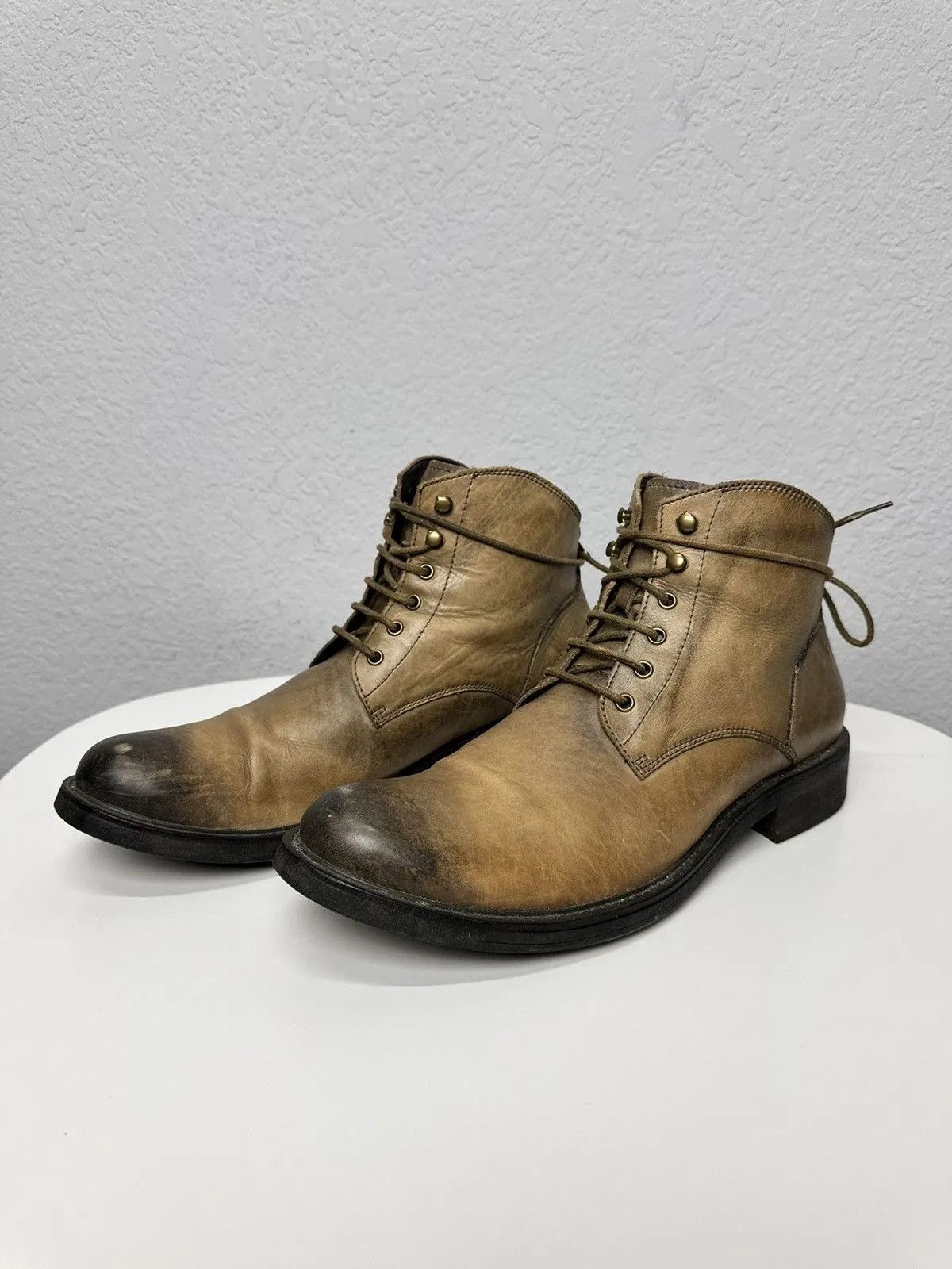 Hedi Slimane Vintage Guidi Style Leather AS 98 HandMade Italy Rare GOA Size US 9 / EU 42 - 2 Thumbnail