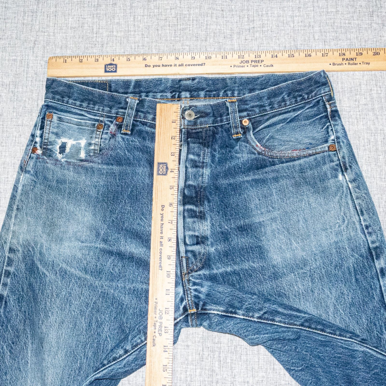 Levi's Vintage 90s Levi's 501XX 555 Valencia Selvedge Jeans Size US 34 / EU 50 - 15 Thumbnail