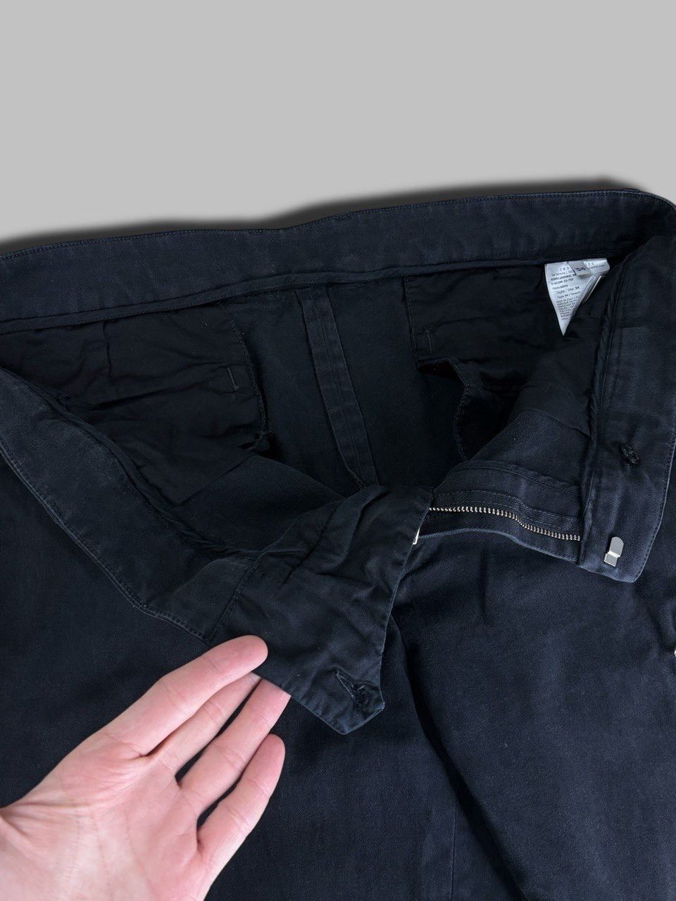 Moncler Moncler Black Cotton Twill Trousers Zip Pocket Pants Size US 36 / EU 52 - 18 Thumbnail