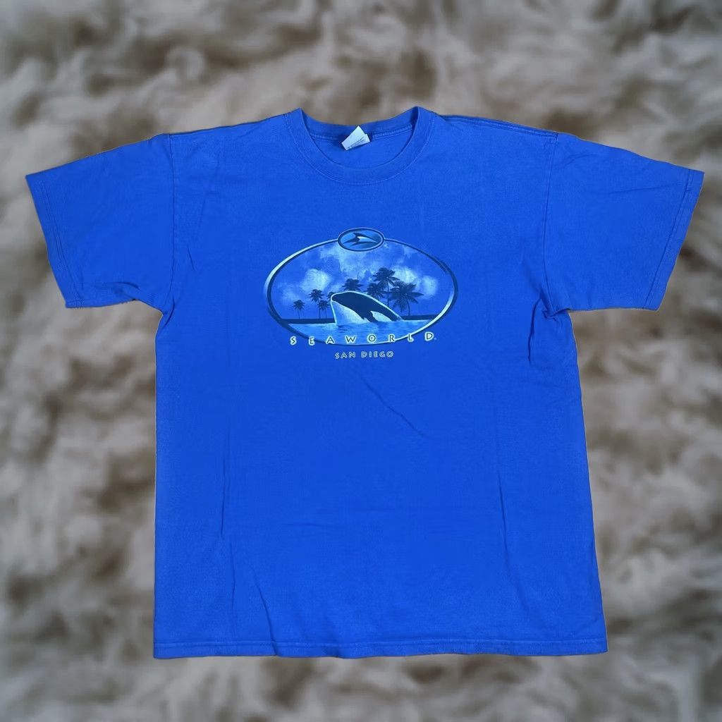Anvil Anvil Graphics T-Shirt Mens L Large CrewNeck Short Sleeve SeaWorld San Diego Size US L / EU 52-54 / 3 - 1 Thumbnail