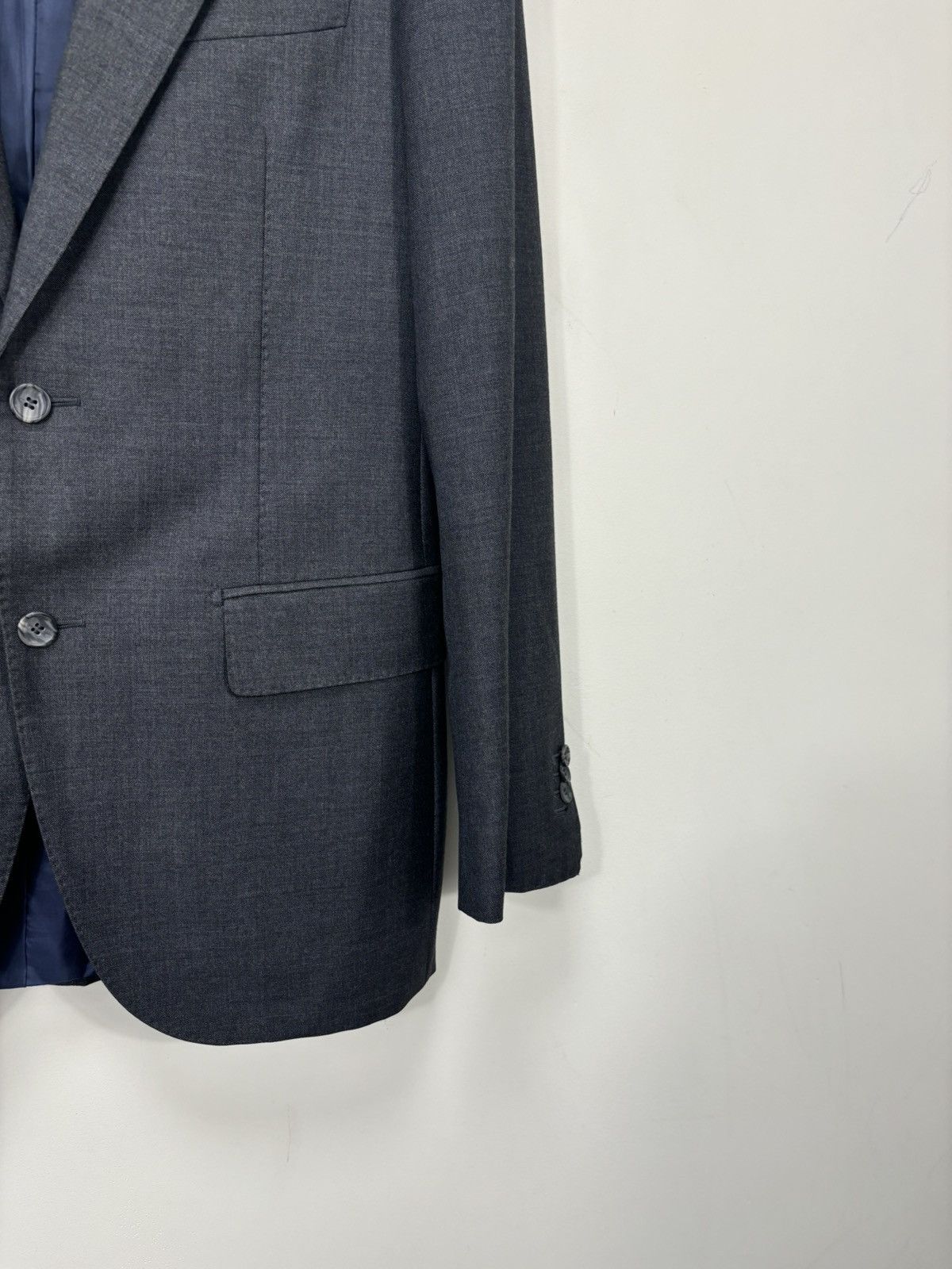 Suitsupply Suitsupply Men’s Gray 2-Buttons Formal Wool Blazer Jacket Size 40L - 5 Thumbnail