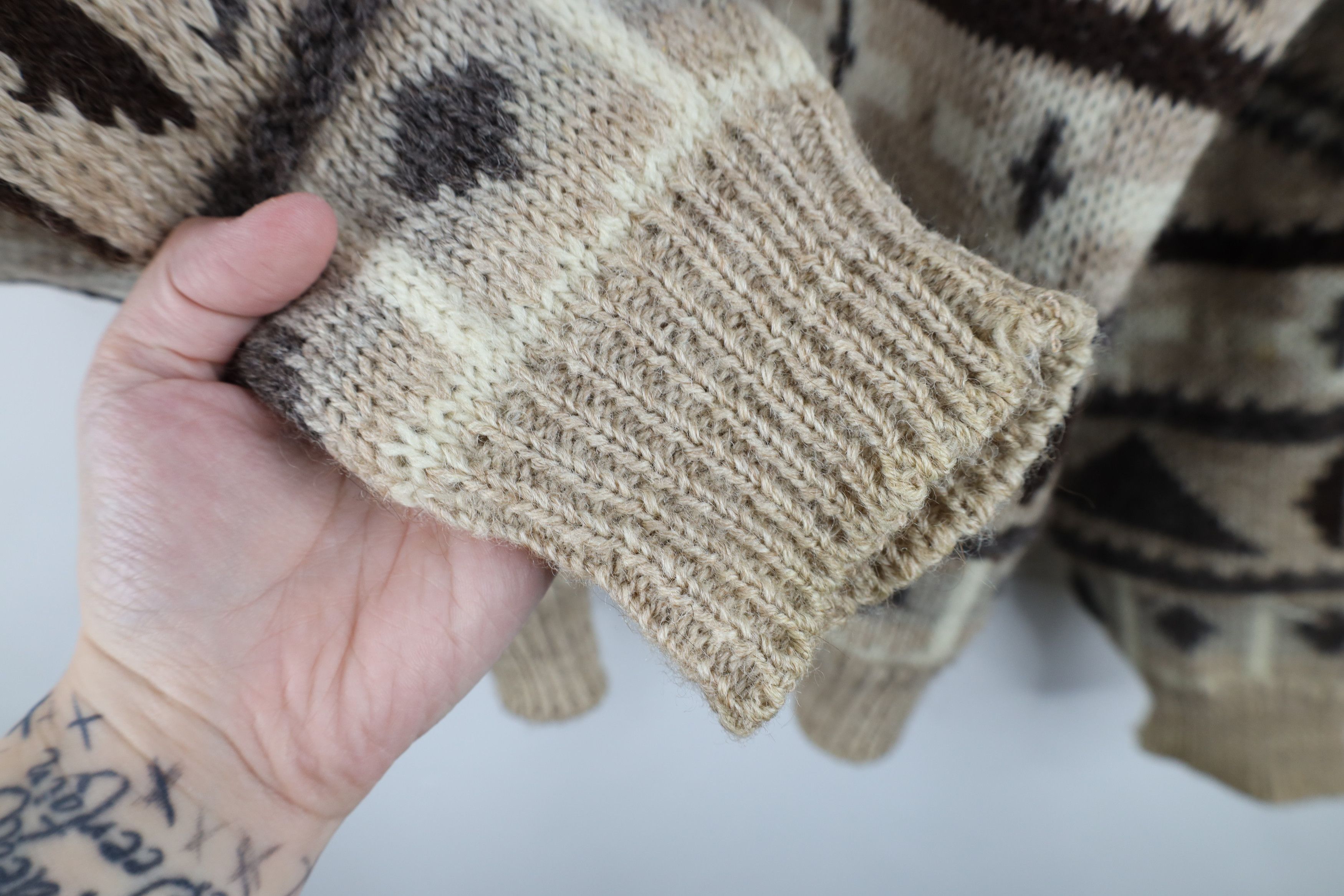 Vintage Vintage 90s Streetwear Wool Fair Isle Fisherman Sweater Size US L / EU 52-54 / 3 - 10 Thumbnail