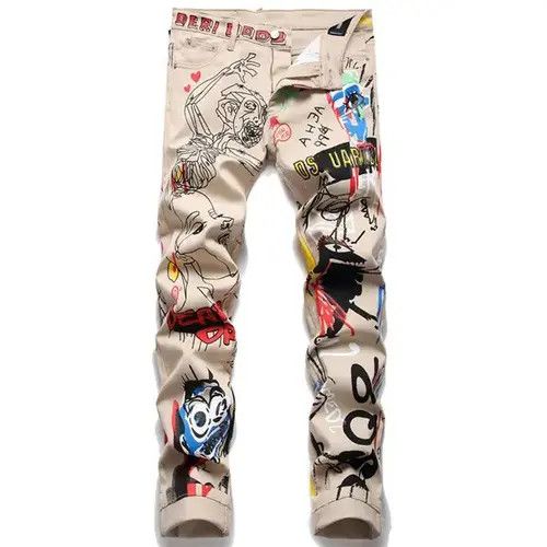 Graffiti Fashion Skinny Jeans