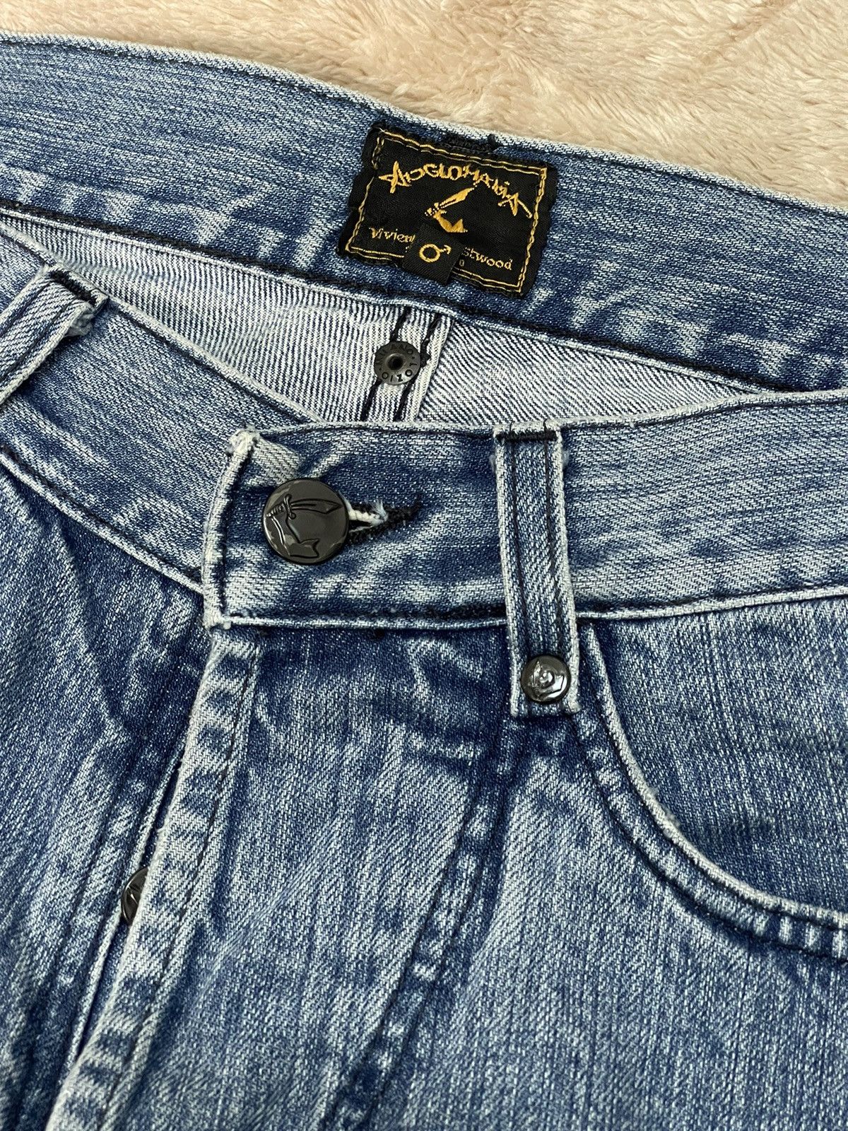 Vivienne Westwood Vivienne Westwood Anglomania Jeans Embroidered Logo Size US 29 - 6 Thumbnail