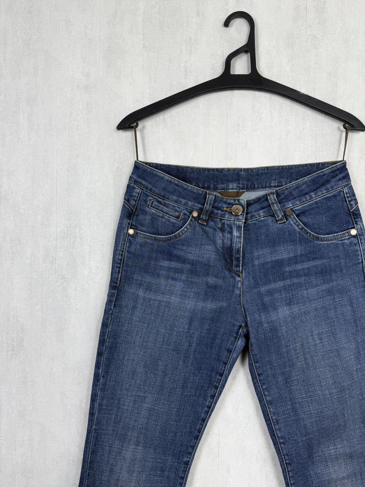 Brunello Cucinelli Brunello Cucinelli Women’s Skinny Fit Blue Denim Jeans Pants Size 26" / US 2 / IT 38 - 7 Thumbnail