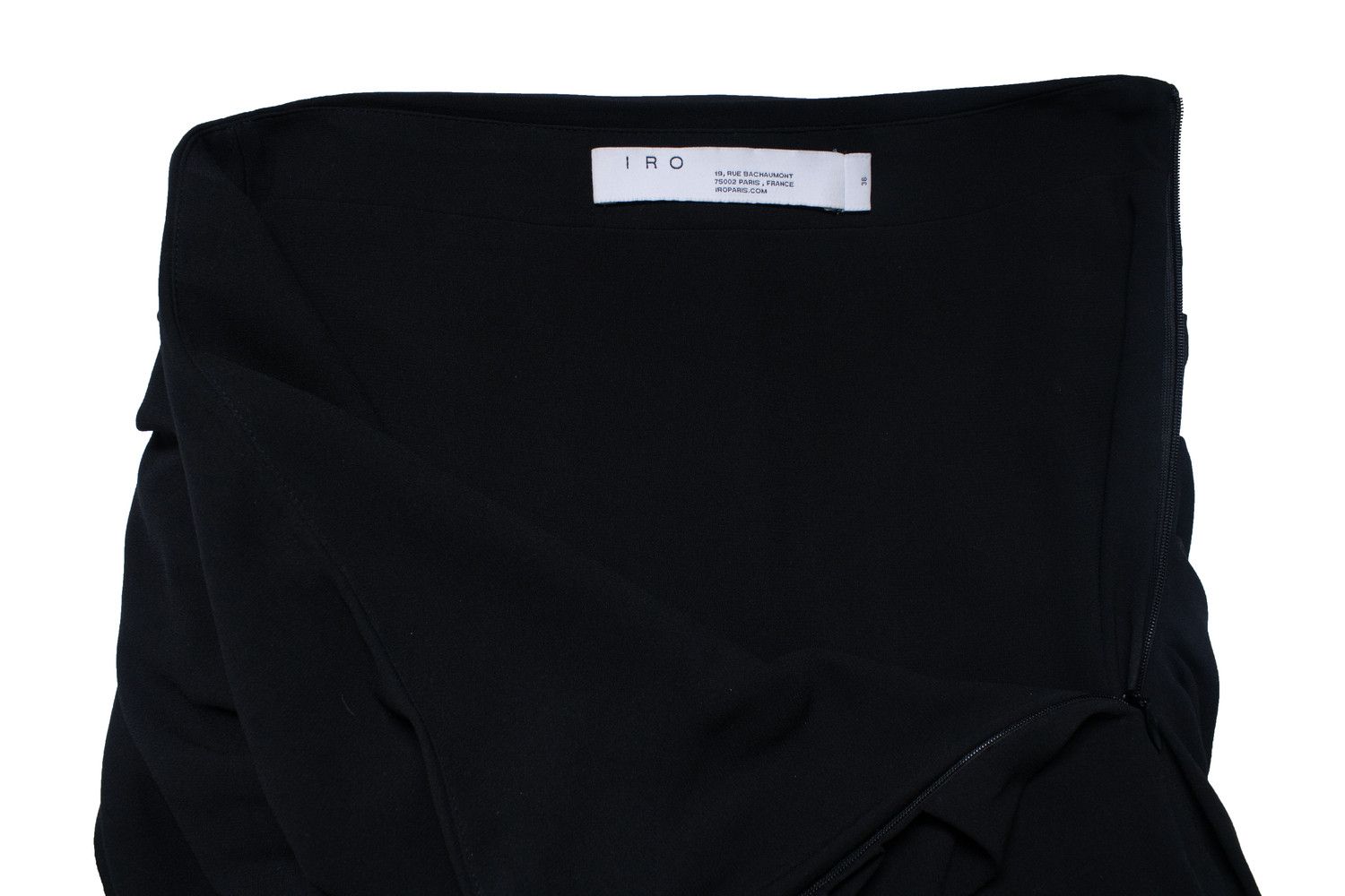 Iro IRO, draped Lussac skirt in black Size 26" / US 2 / IT 38 - 4 Thumbnail