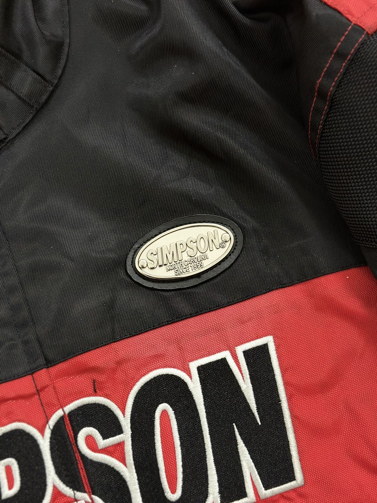 Sports Specialties × Vintage Vintage Team Simpson Racing Motorsport Jacket Bikers Riders Size US XL / EU 56 / 4 - 10 Thumbnail