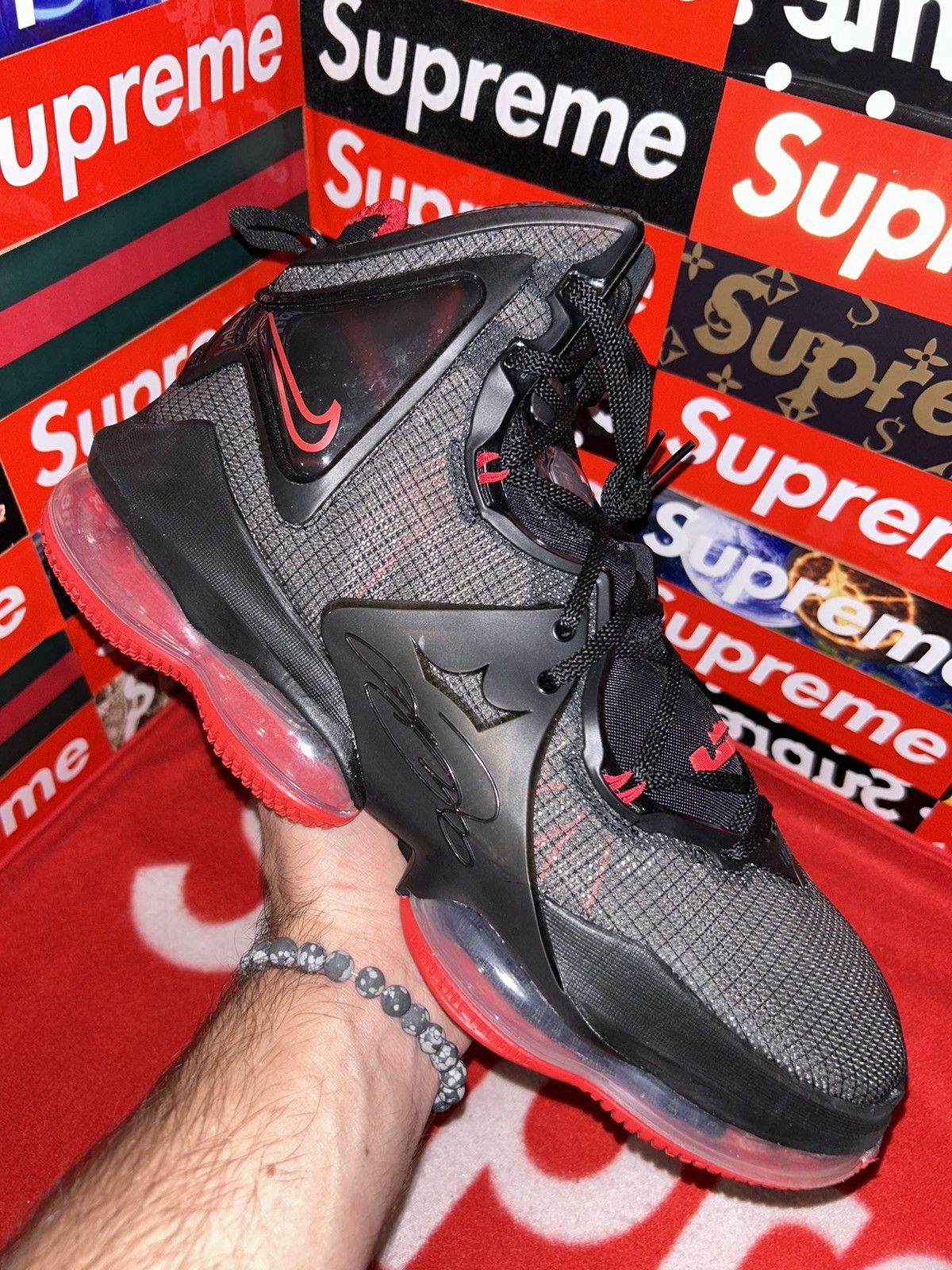Nike Nike Lebron 19 BRED CZ0203-001 size 12 with box Size US 12 / EU 45 - 8 Thumbnail