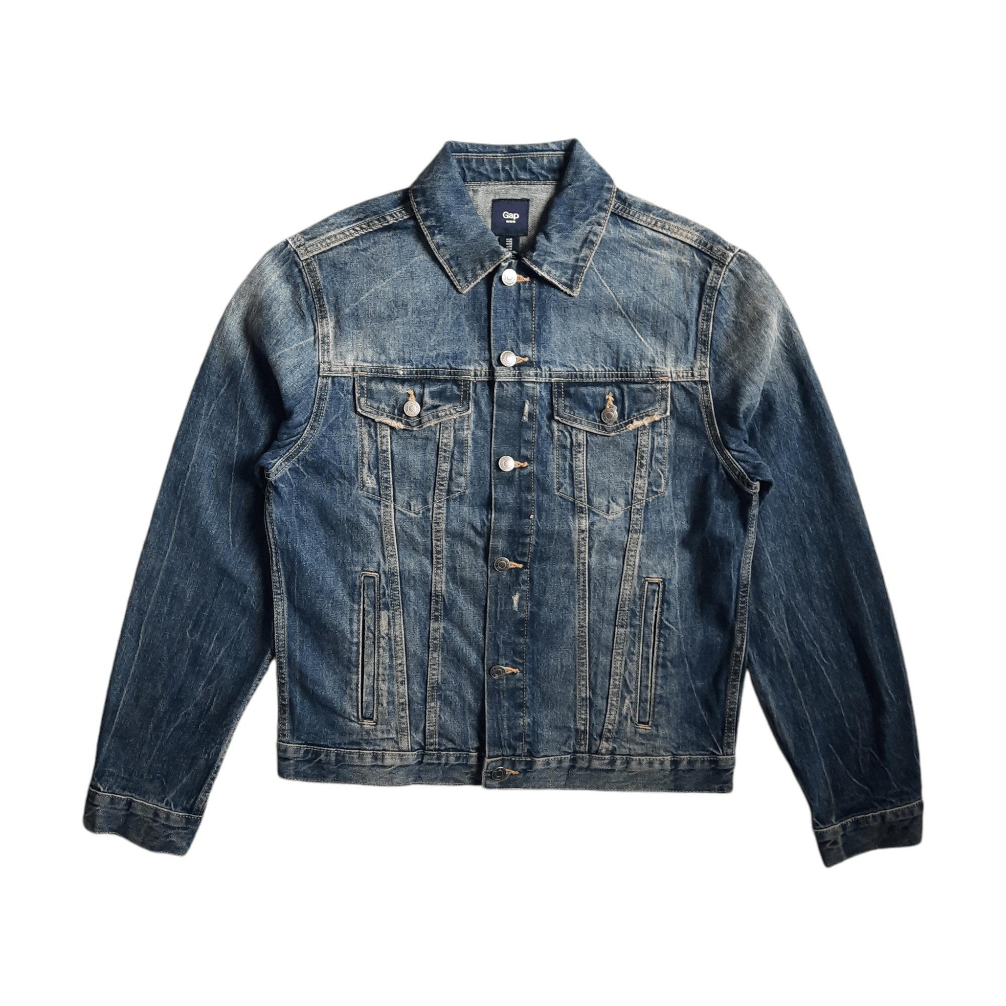 Gap 🔥Gap type 3 distressed design washed trucker jacket Size US M / EU 48-50 / 2 - 1 Thumbnail