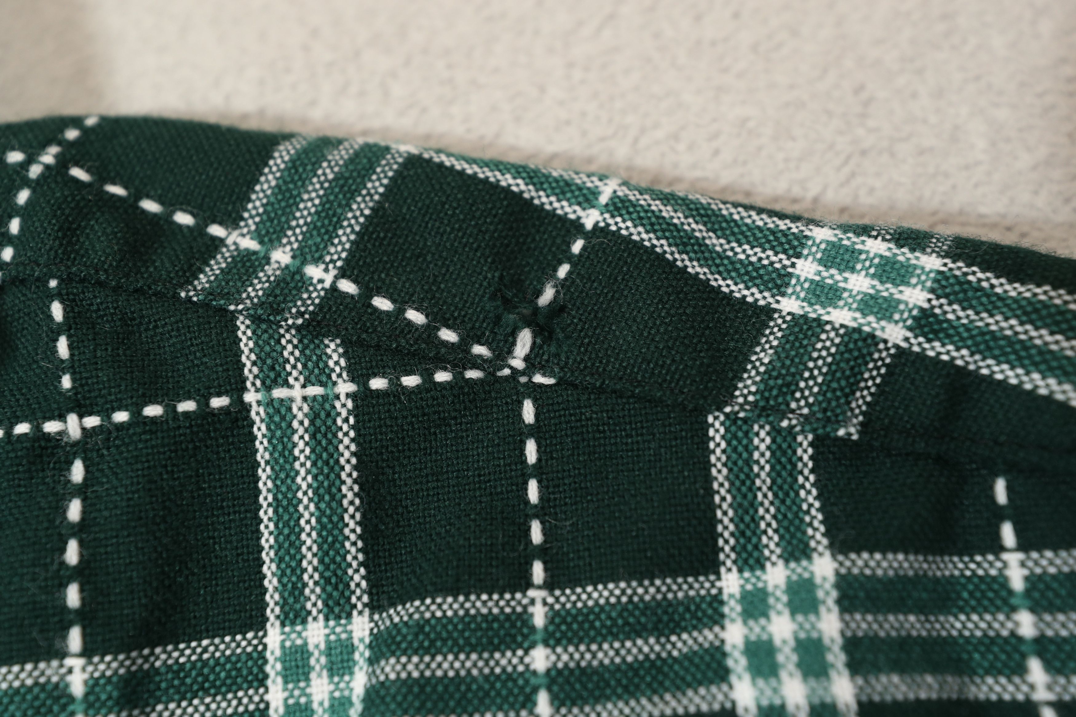 Vintage Wicked Vintage Green Short Sleeve Flannel (L) Size US L / EU 52-54 / 3 - 12 Thumbnail
