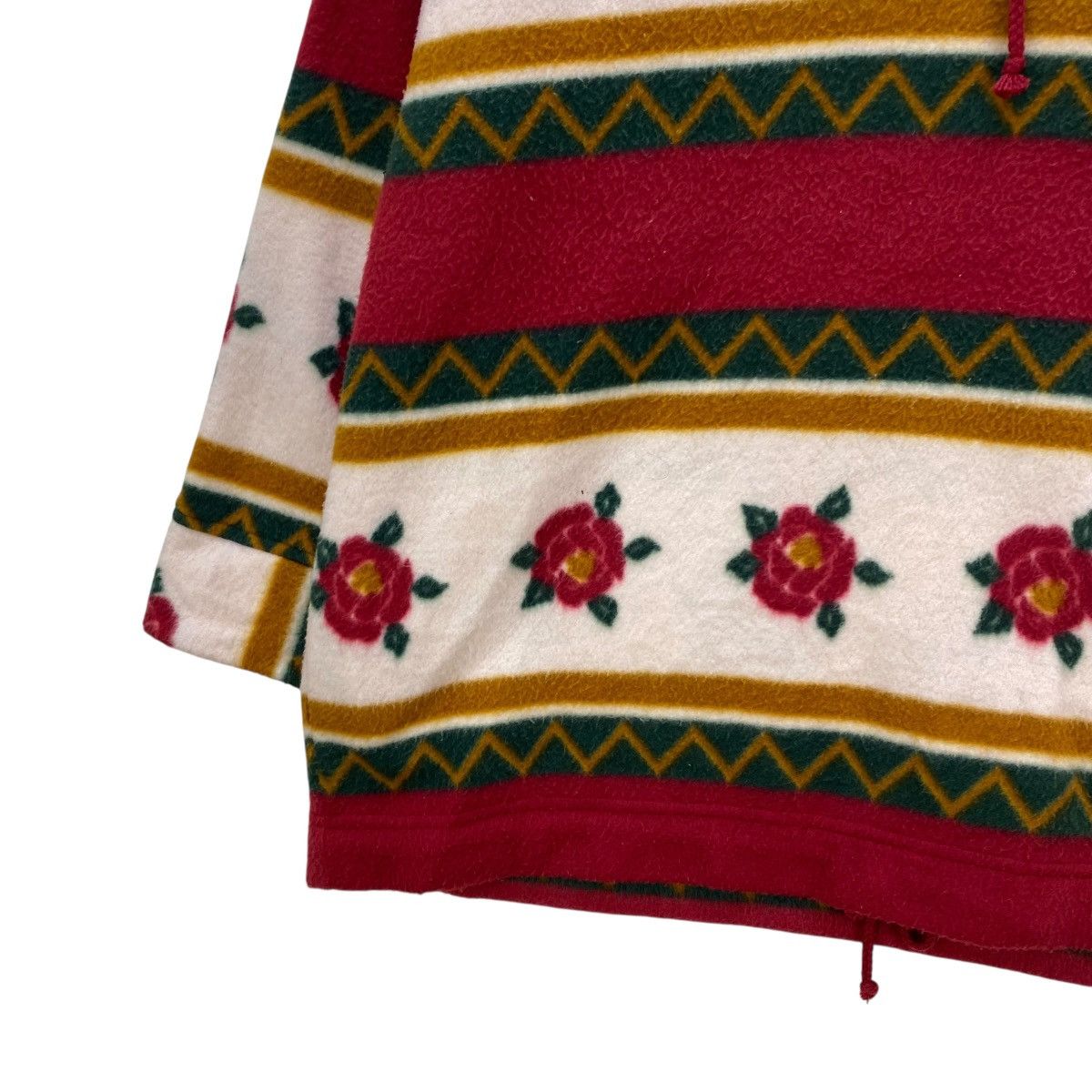 Otto 🔥 Vintage OTTO Sumisho floral design half-zipper fleece Size US M / EU 48-50 / 2 - 4 Thumbnail