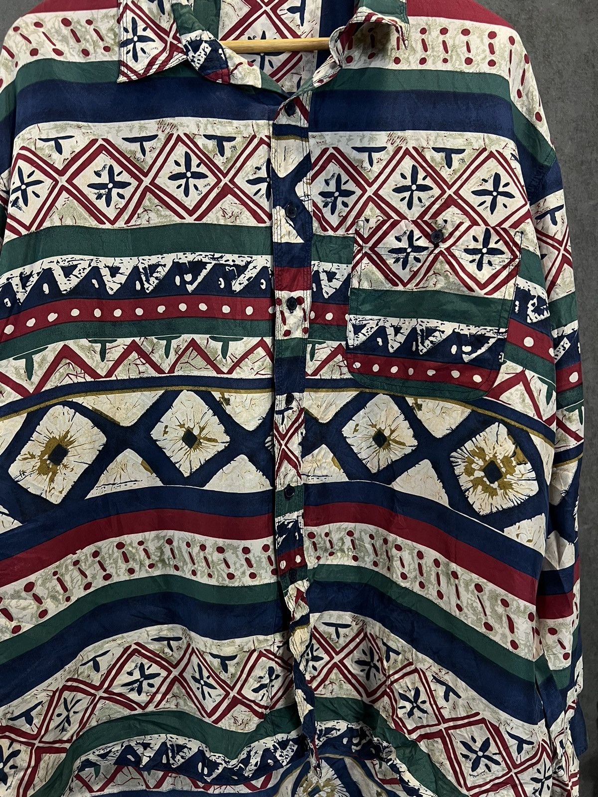 Other Art vintage crazy silk shirt Size US XL / EU 56 / 4 - 3 Thumbnail
