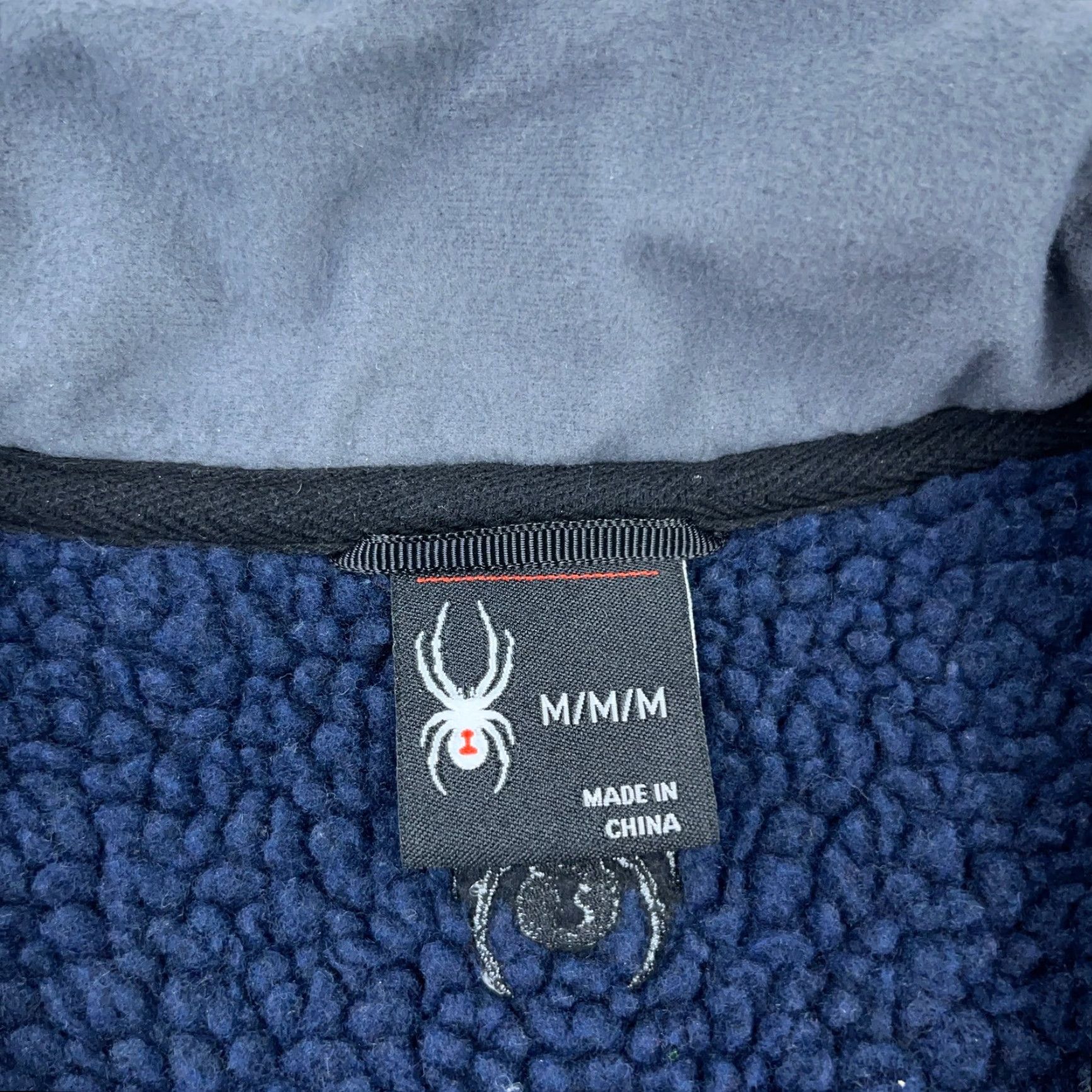 Spyder Spyder Jacket Men M Blue Full Zip Lined Pile Waffle Knit Thermal All Seasons Mock Neck Casual Skiing Motorsports Size US M / EU 48-50 / 2 - 7 Thumbnail