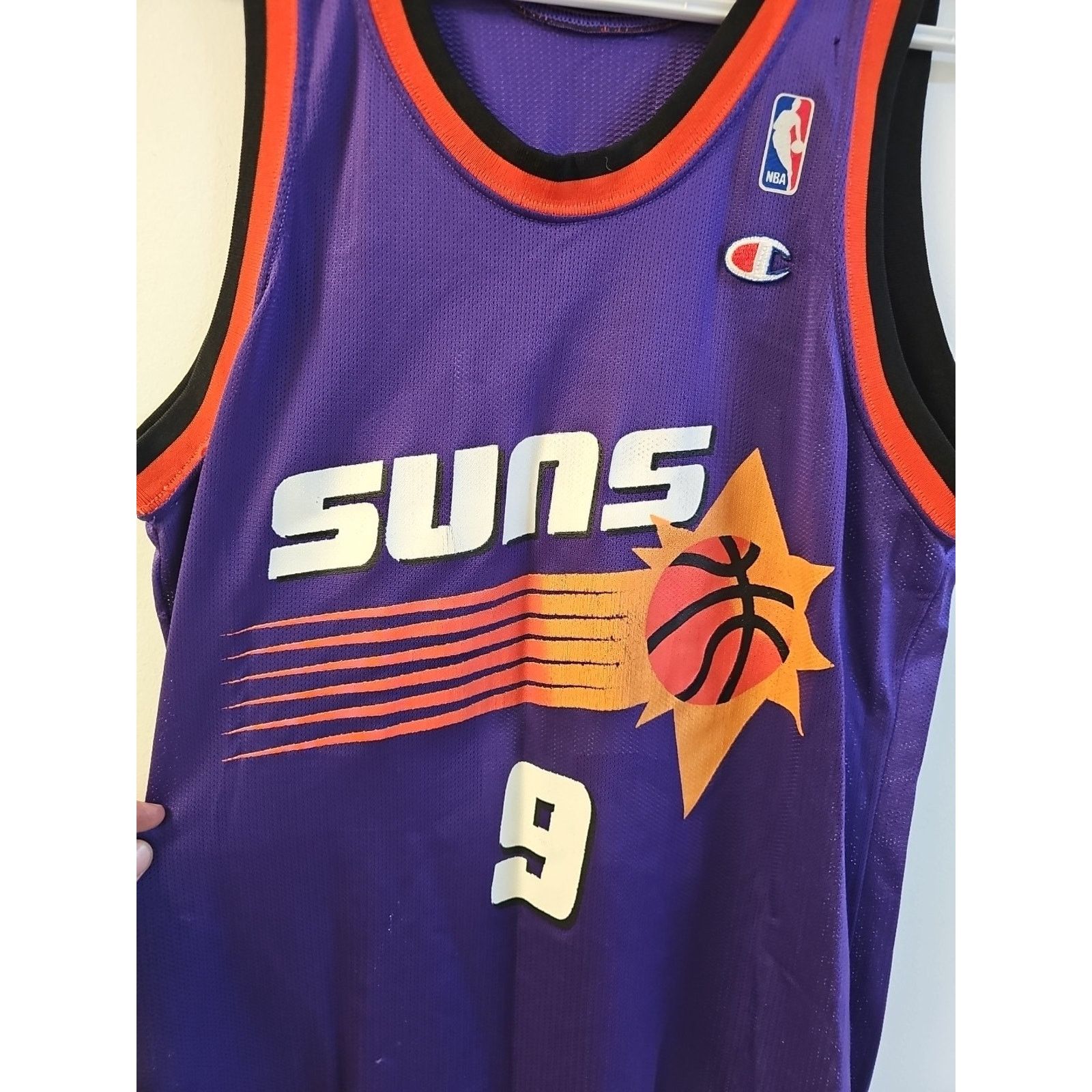 Champion Champion Dan Majerle Purple #9 Basketball Jersey-Size 40 USA Size US M / EU 48-50 / 2 - 2 Thumbnail