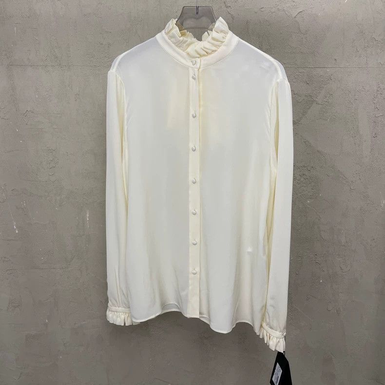 Saint Laurent Long Sleeve Shirt in Yellow- DMC