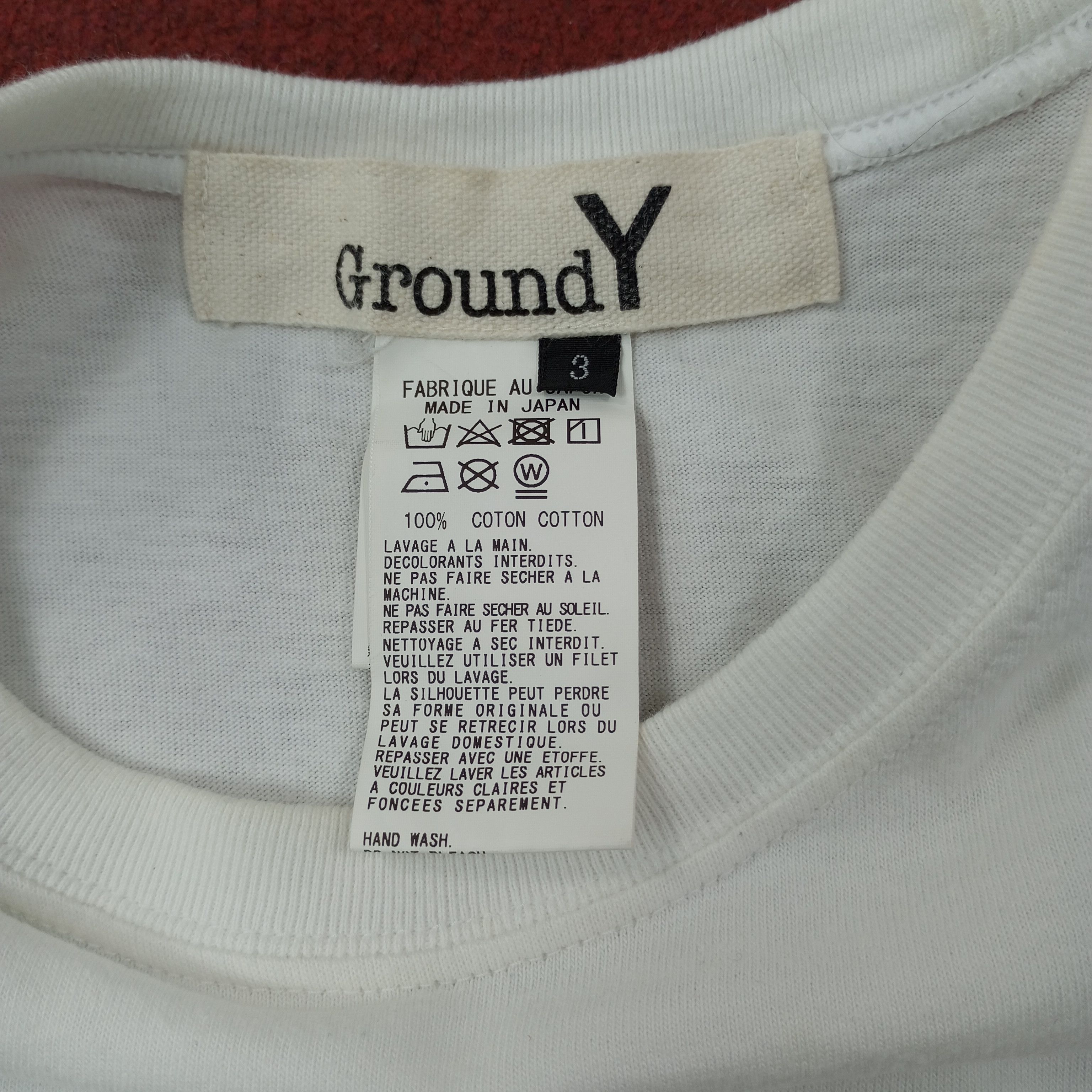 Yohji Yamamoto Ground Y x Torder Japanese Designer Brand Tshirt c239n68 Size US L / EU 52-54 / 3 - 6 Thumbnail