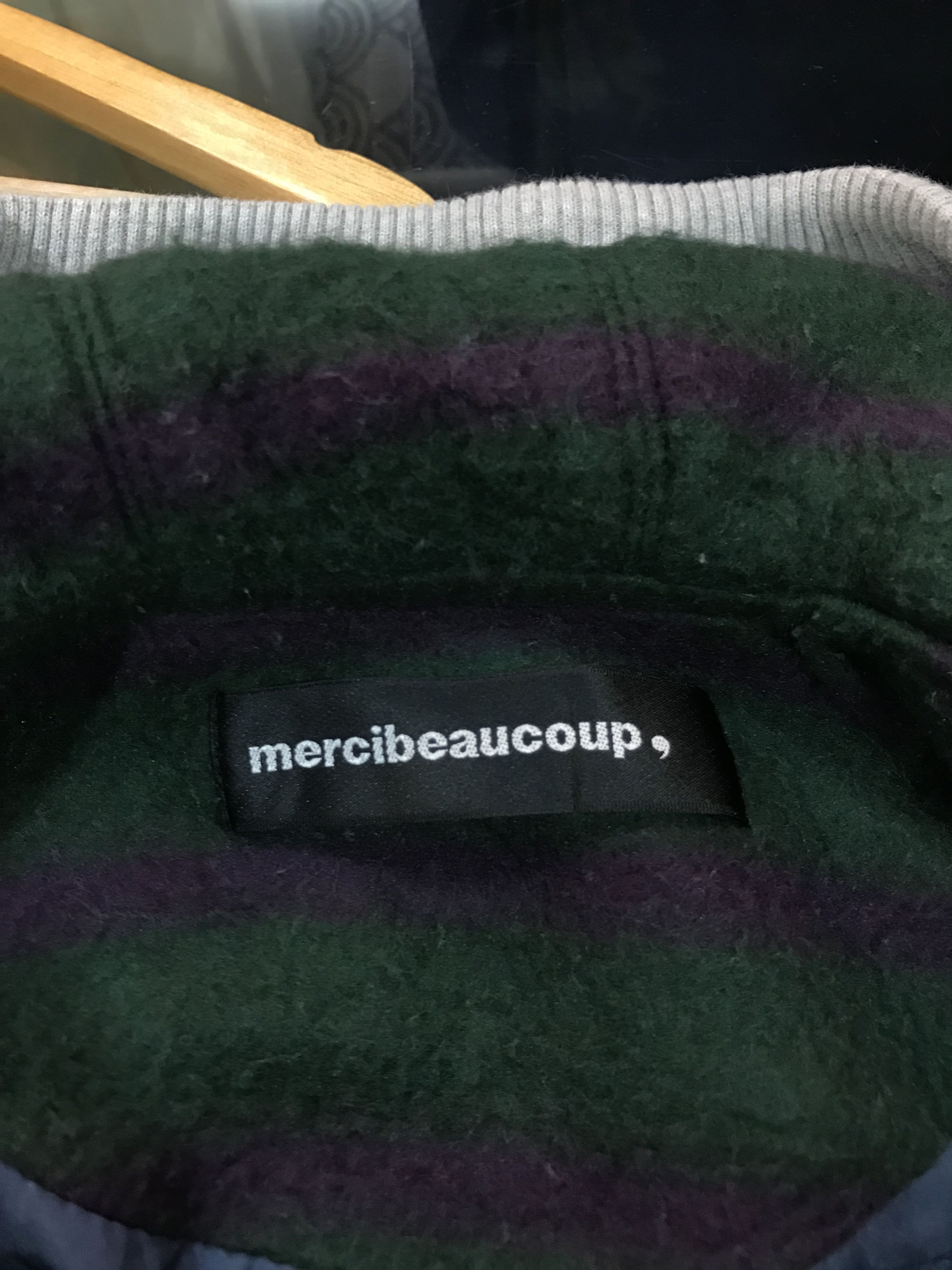 mercibeaucoup Issey Miyake Mercibeaucoup Varsity Stripe Hoodie Wool Jacket Size US L / EU 52-54 / 3 - 7 Thumbnail