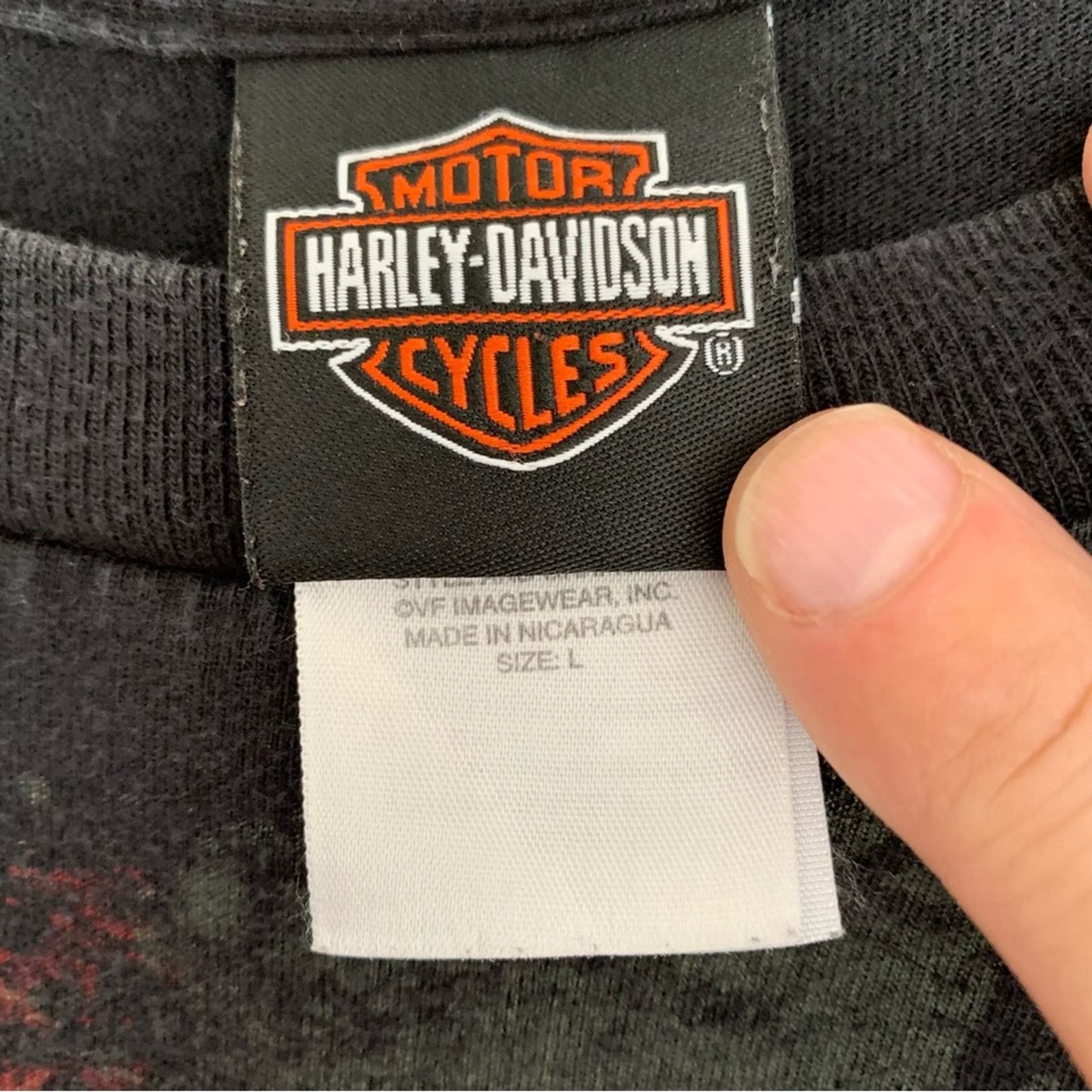 Harley Davidson HARLEY-DAVIDSON GEORGIA SKULL BIKER TEE SHIRT SIZE LARGE Size US L / EU 52-54 / 3 - 4 Thumbnail