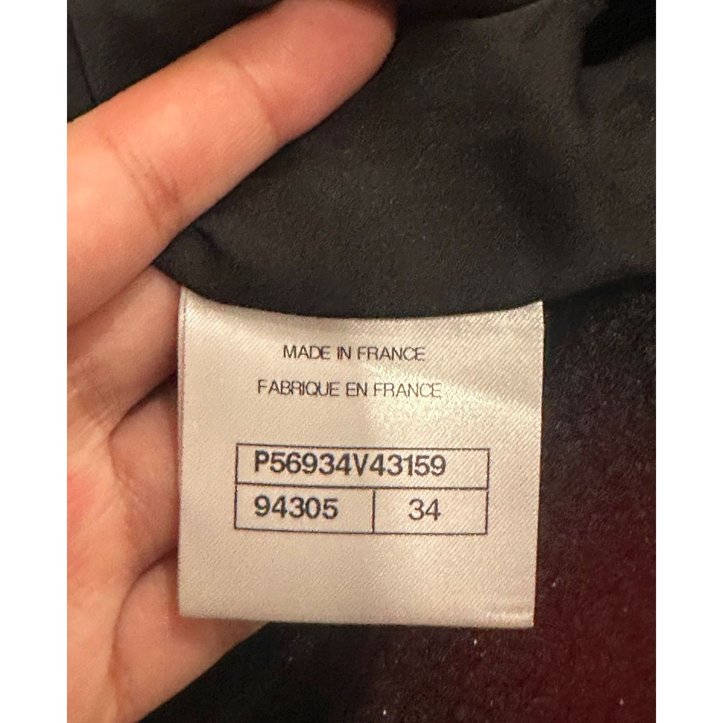 Chanel Chanel Black Textured Pencil Skirt Size 34 Made In France Size 34" / US 12 / IT 48 - 4 Thumbnail