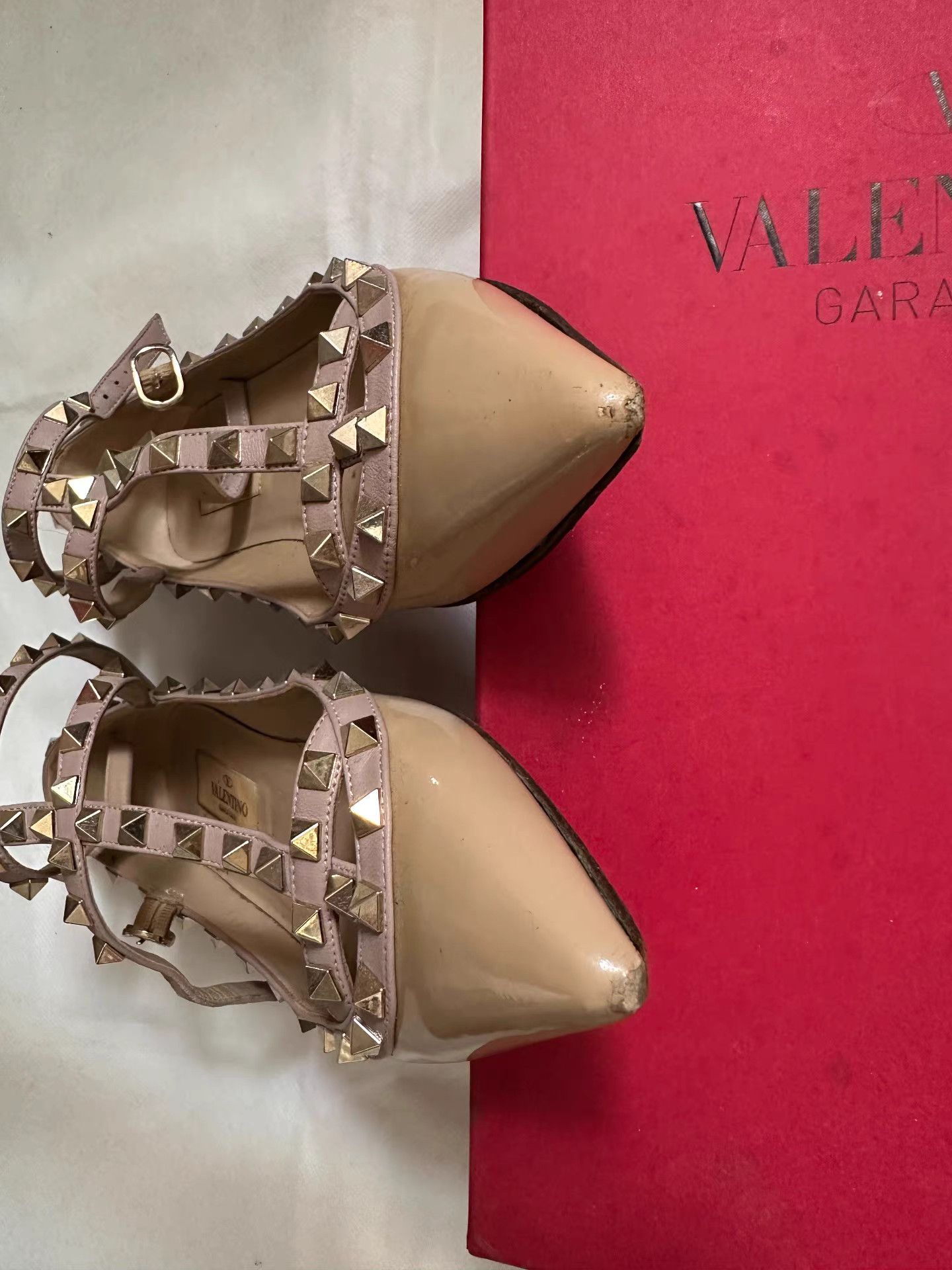 Valentino Valentino Classic Rockstud Flats。Q9 Size US 5.5 / IT 35.5 - 2 Thumbnail