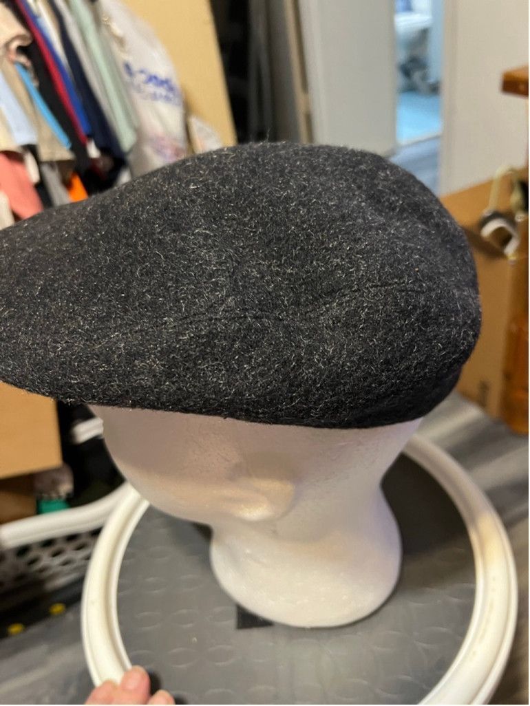 Brooks Men's Brooks Charcoal Wool Mohair Flat Cap One Size Size ONE SIZE - 2 Thumbnail