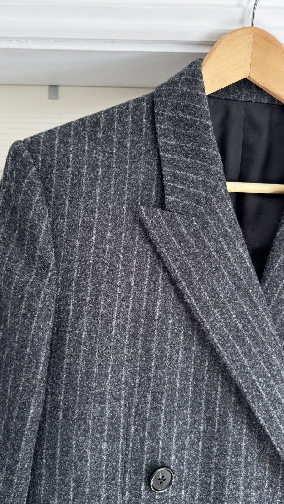 Celine Celine Grey Stripe Blazer sz40 Size 40R - 2 Thumbnail