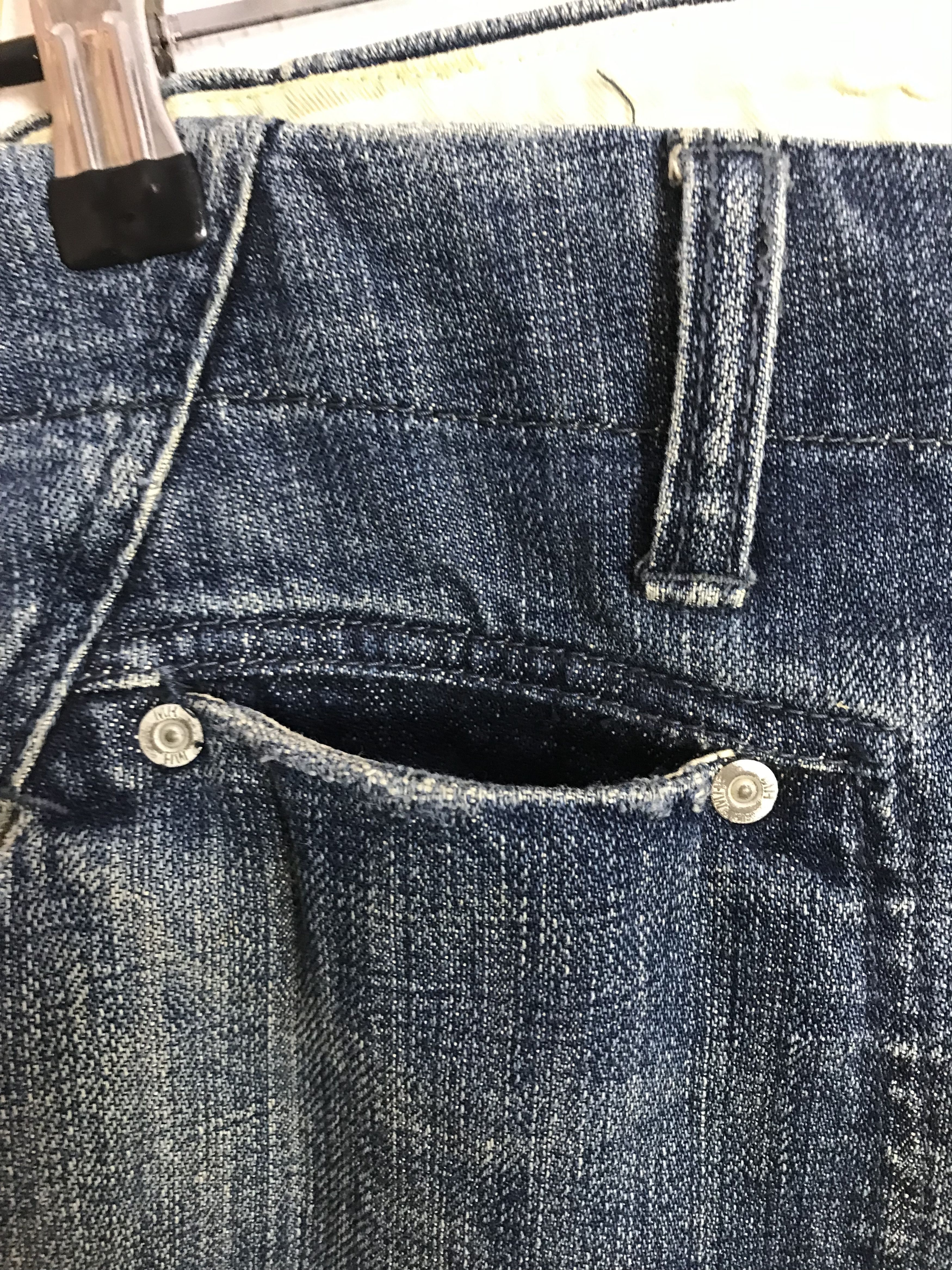 realmad HECTIC Mad Hectic Indigo Denim Jeans Buttonfly Slash Pockets Size US 34 / EU 50 - 16 Thumbnail