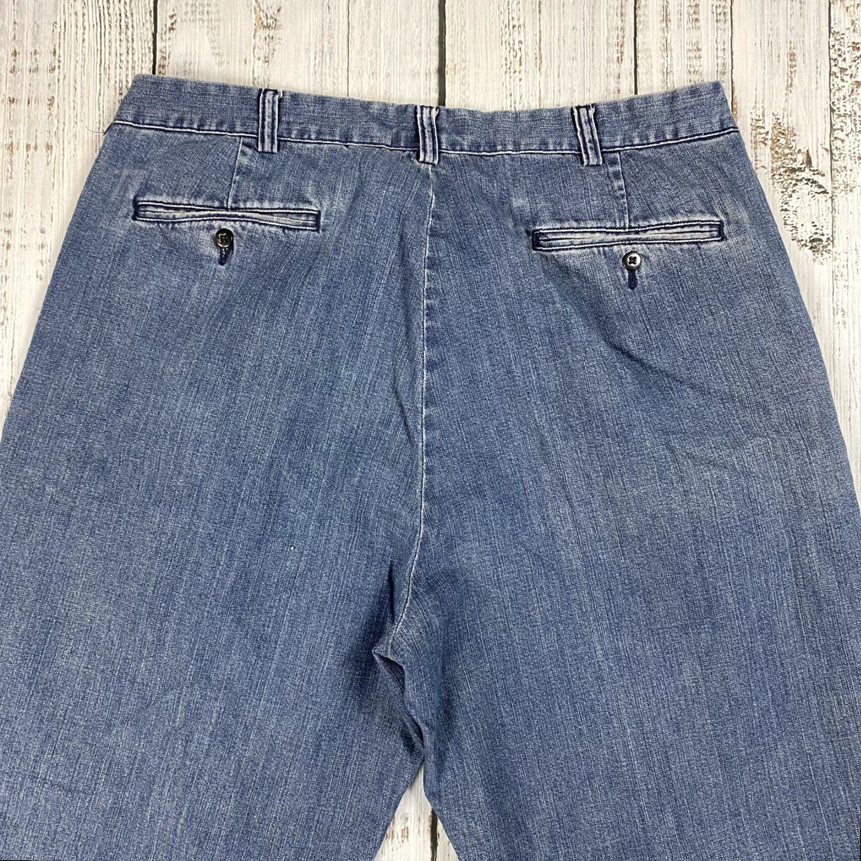Polo Ralph Lauren VINTAGE Polo Ralph Lauren Men Pants 38 Blue Chambray Andrew Pant High Rise Workwear 90s Size US M / EU 48-50 / 2 - 8 Thumbnail