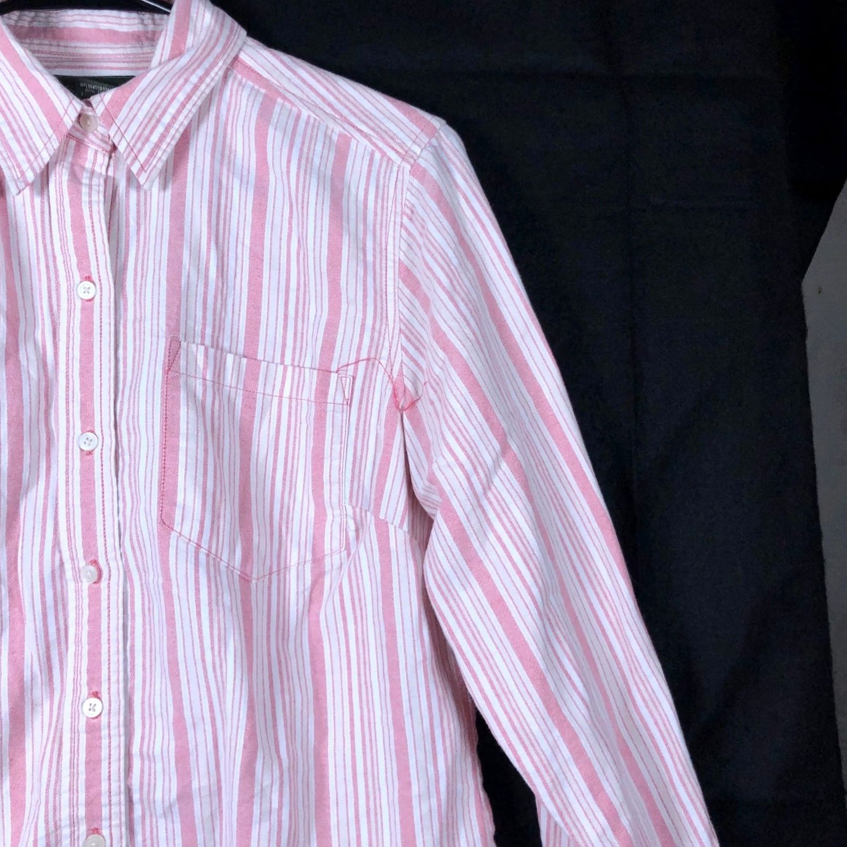 Eddie Bauer Eddie Bauer Womens Shirt Pink White Striped Collared Button Down Small Shirt Size S / US 4 / IT 40 - 5 Thumbnail