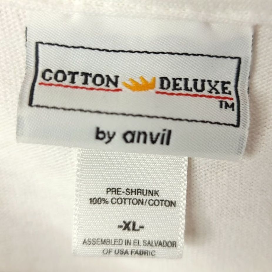 Anvil VINTAGE Christ Church Lobster Fair Polo Shirt Mens Size XL Y2K Vegas Christian Anvil White Cotton Short Sleeve Button-Up 90s Jesus Christ Size US XL / EU 56 / 4 - 6 Thumbnail