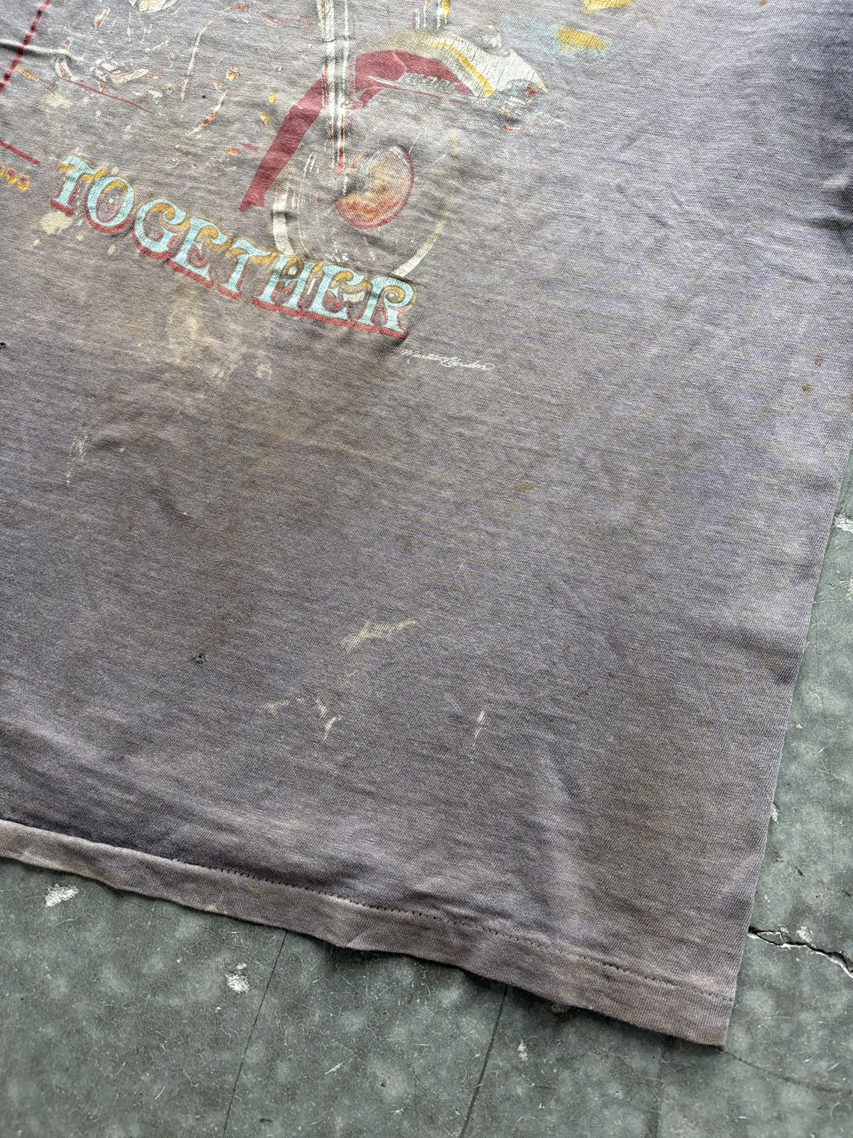Harley Davidson Thrashed Vintage 1985 Harley Davidson 3D Emblem Tee Size US M / EU 48-50 / 2 - 5 Thumbnail