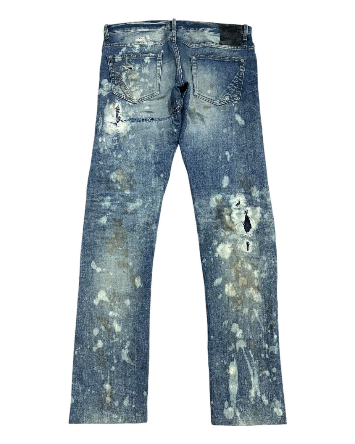 Fagassent Toshiki Aoki 🔥 Fagassent Toshiki Aoki RIPPED PATCHWORK DISTRESSED DENIM Size US 33 - 2 Thumbnail