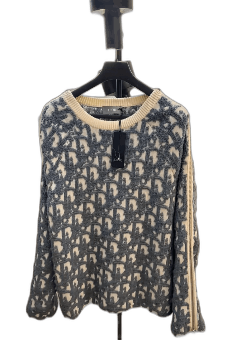 Dior Dior Blue and White Zipper Sweater-2505 Size US L / EU 52-54 / 3 - 1 Thumbnail