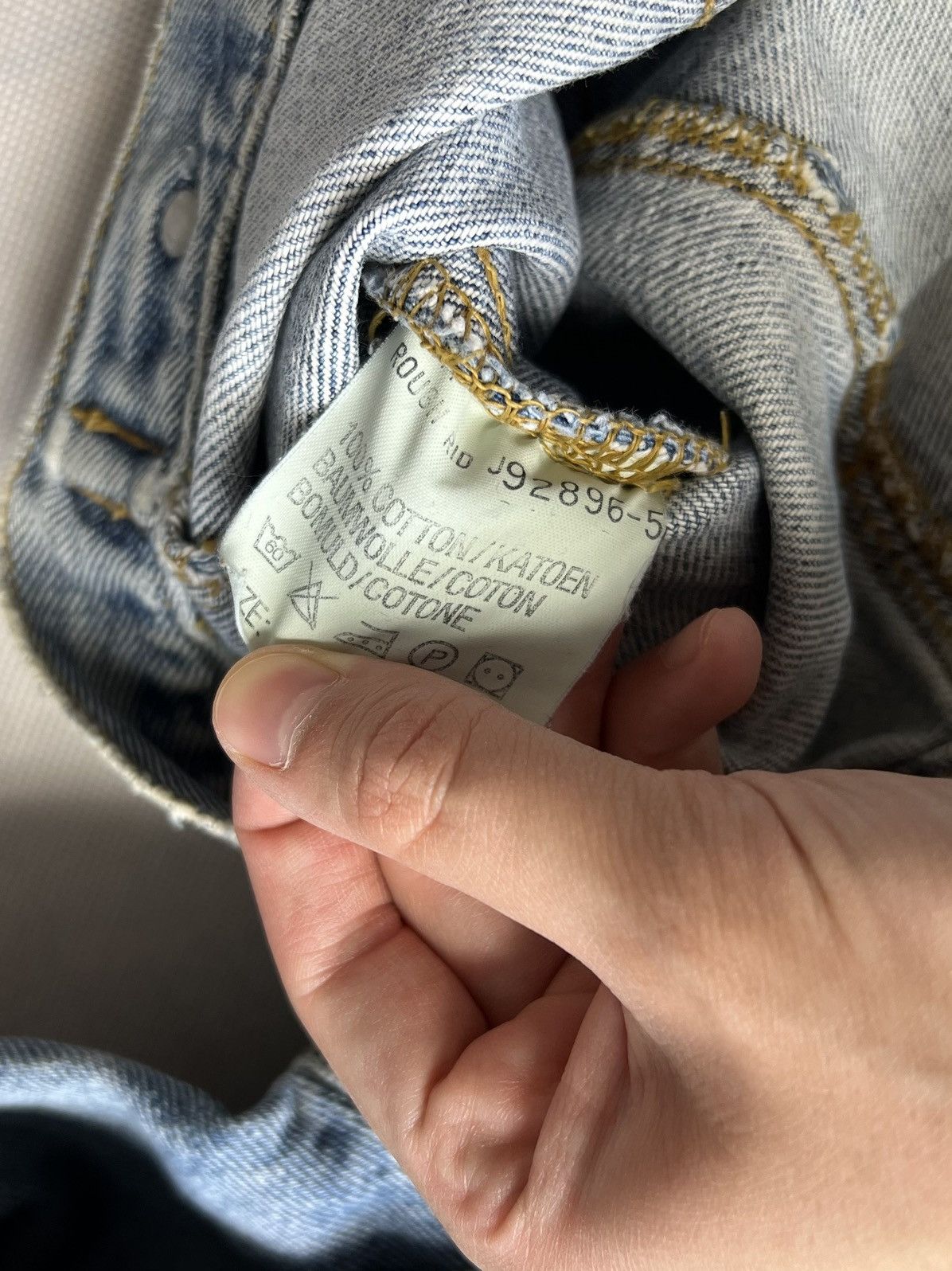 Lee × Vintage Rare Jacket Lee vintage 80’s jeans destroyed jeans boxy fit Size US XL / EU 56 / 4 - 3 Thumbnail