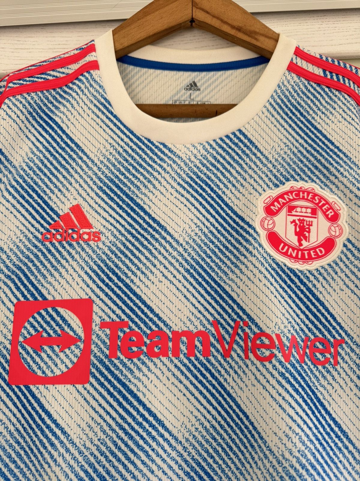 Adidas Ronaldo #7 Manchester United 2021-2022 Away Soccer Jersey Size US L / EU 52-54 / 3 - 10 Thumbnail