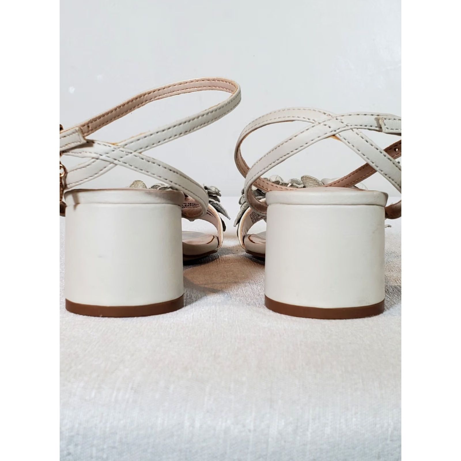 Nanette Lepore Nanette Lepore Donna Dress Sandals Leather Heeled Ivory Women's Size US 6.5 M Size M / US 6-8 / IT 42-44 - 5 Thumbnail