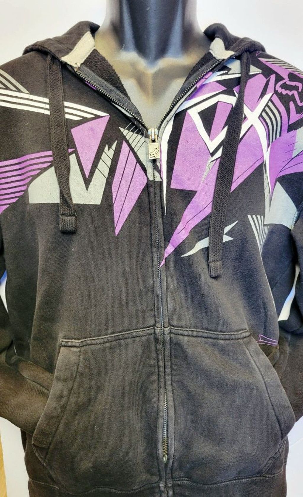 Fox Racing Vintage Men's Y2K Fox Racing full zip up hoodie size M Size US M / EU 48-50 / 2 - 2 Thumbnail
