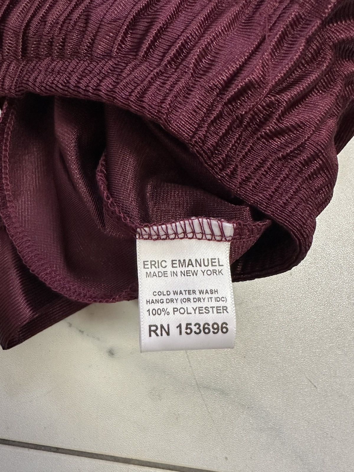 Eric Emanuel Eric Emanuel EE Baggy Short ‘Maroon’ Size US 36 / EU 52 - 4 Thumbnail