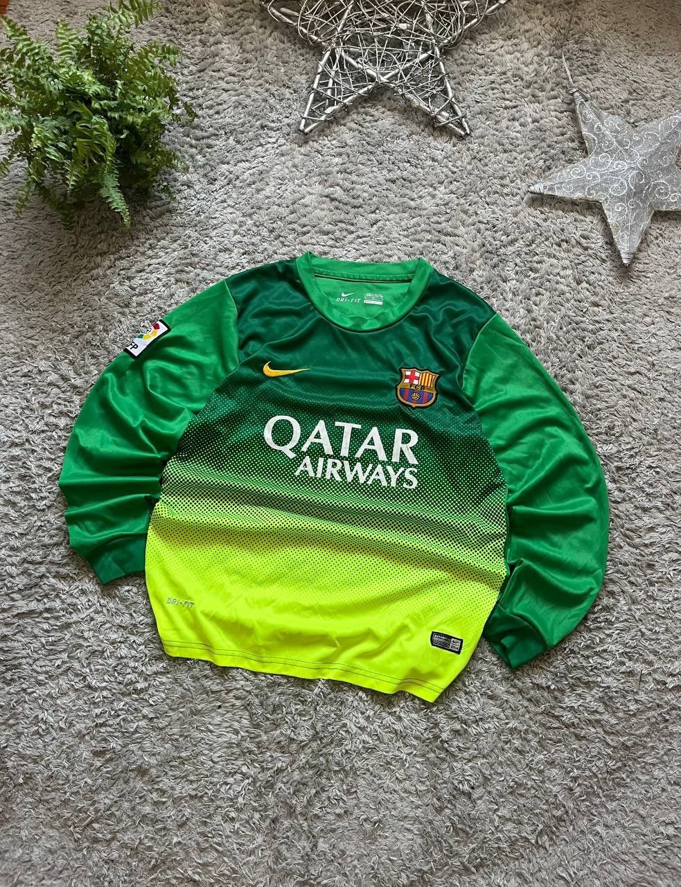 Nike × Vintage Nike x Barcelona Long-sleeve Streetwear Logo Swoosh Rare Size US M / EU 48-50 / 2 - 1 Thumbnail
