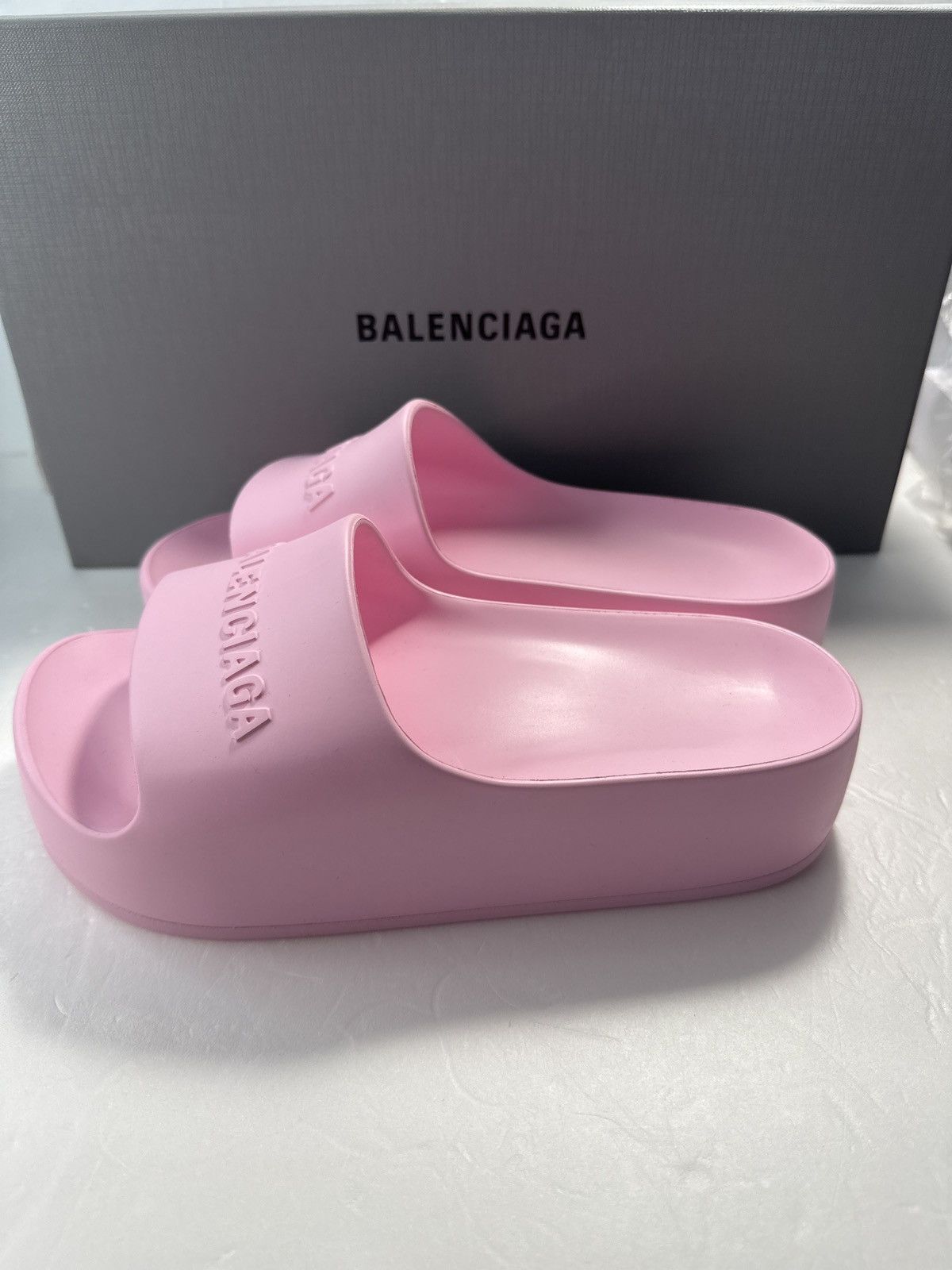 Balenciaga Balenciaga WOMEN'S CHUNKY SLIDE SANDAL Size US 7 / IT 37 - 14 Thumbnail