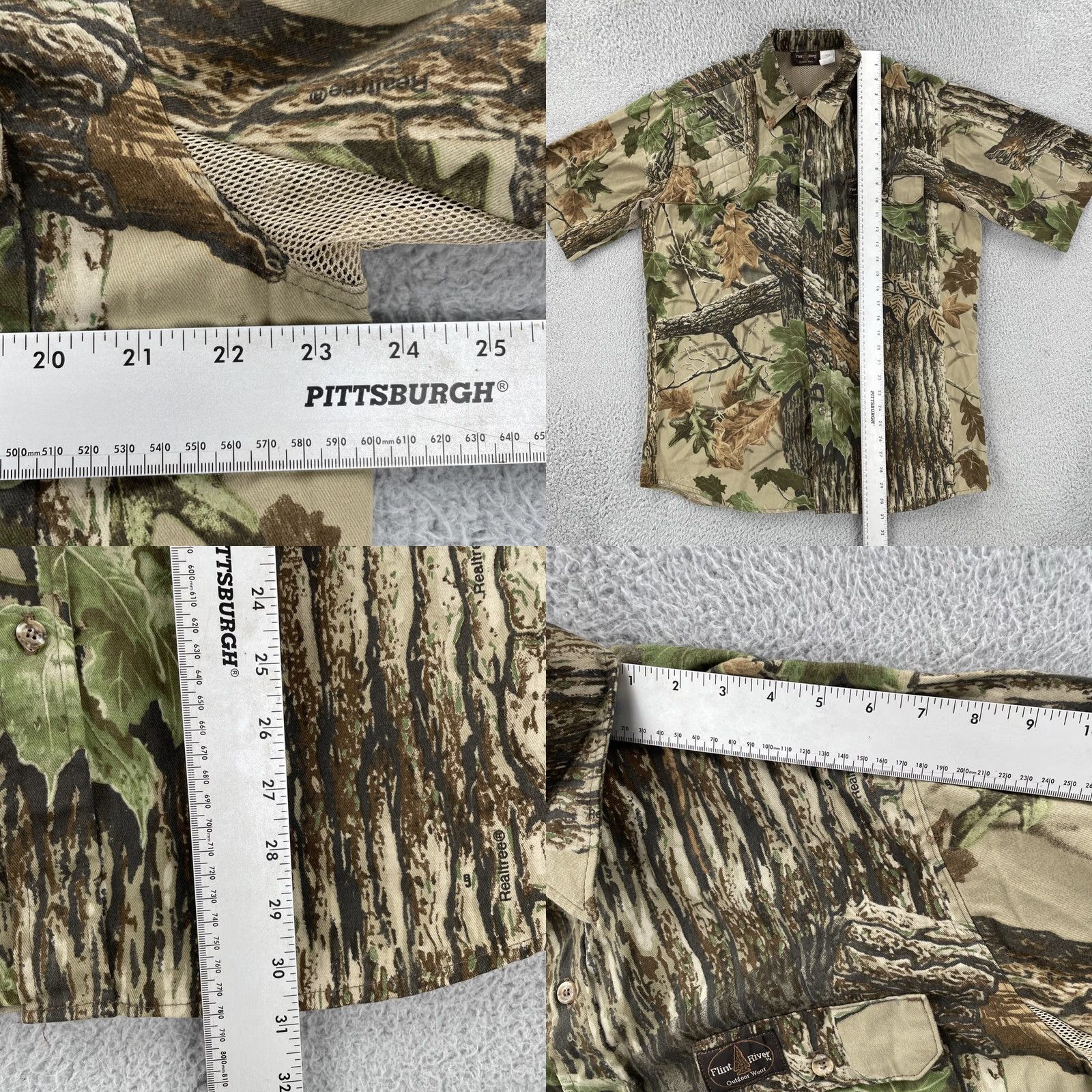 Vintage VINTAGE Flint River Outdoor Wear Men’s L Camouflage Hunting Button Up Shirt USA Made Size US L / EU 52-54 / 3 - 8 Thumbnail