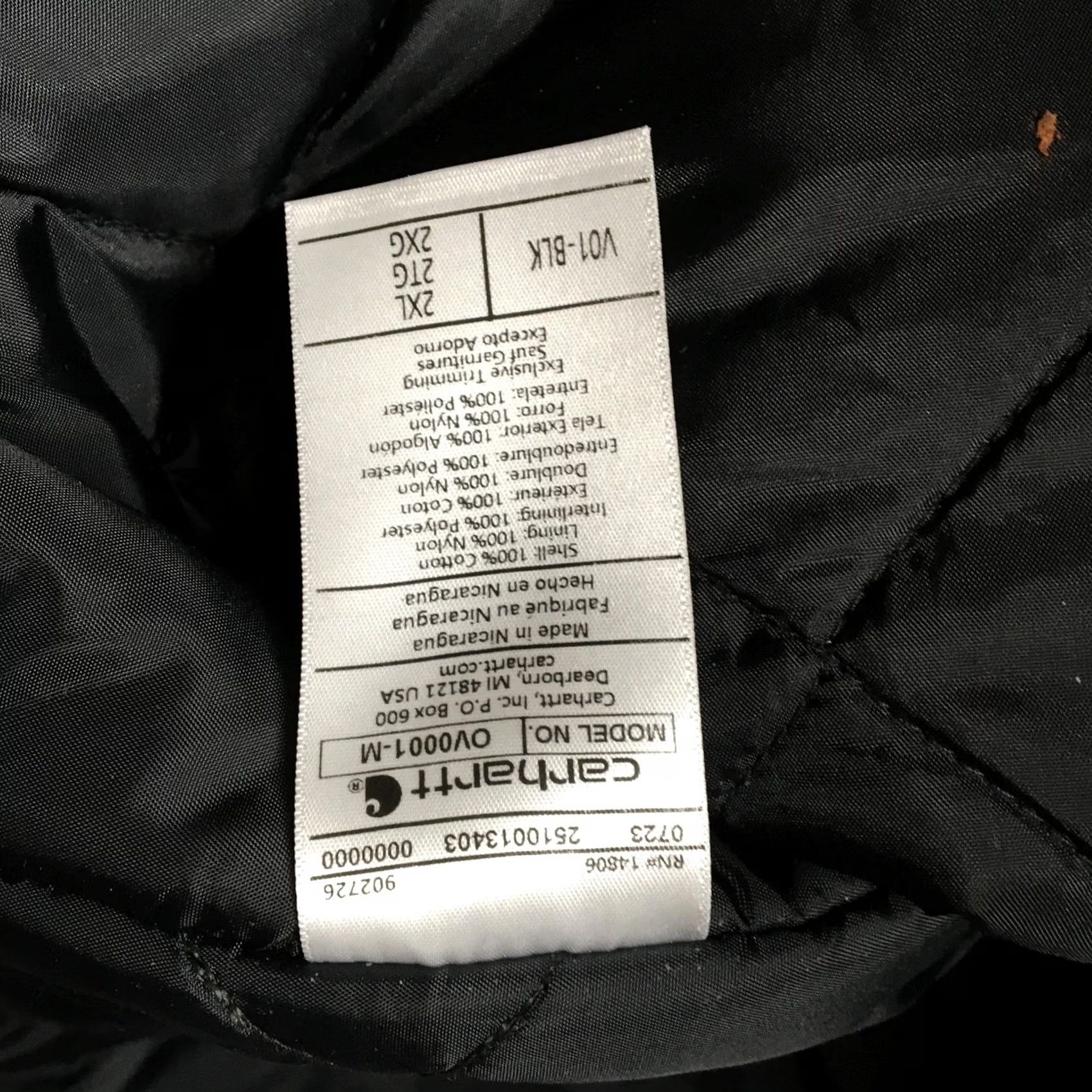 Carhartt Carhartt Vest Mens 2XL Black Duck Arctic Quilt Lined Relaxed Fit Workwear V01 Duck Vest Mens 2XL Black Quilt Lined V01 Size US XXL / EU 58 / 5 - 7 Thumbnail